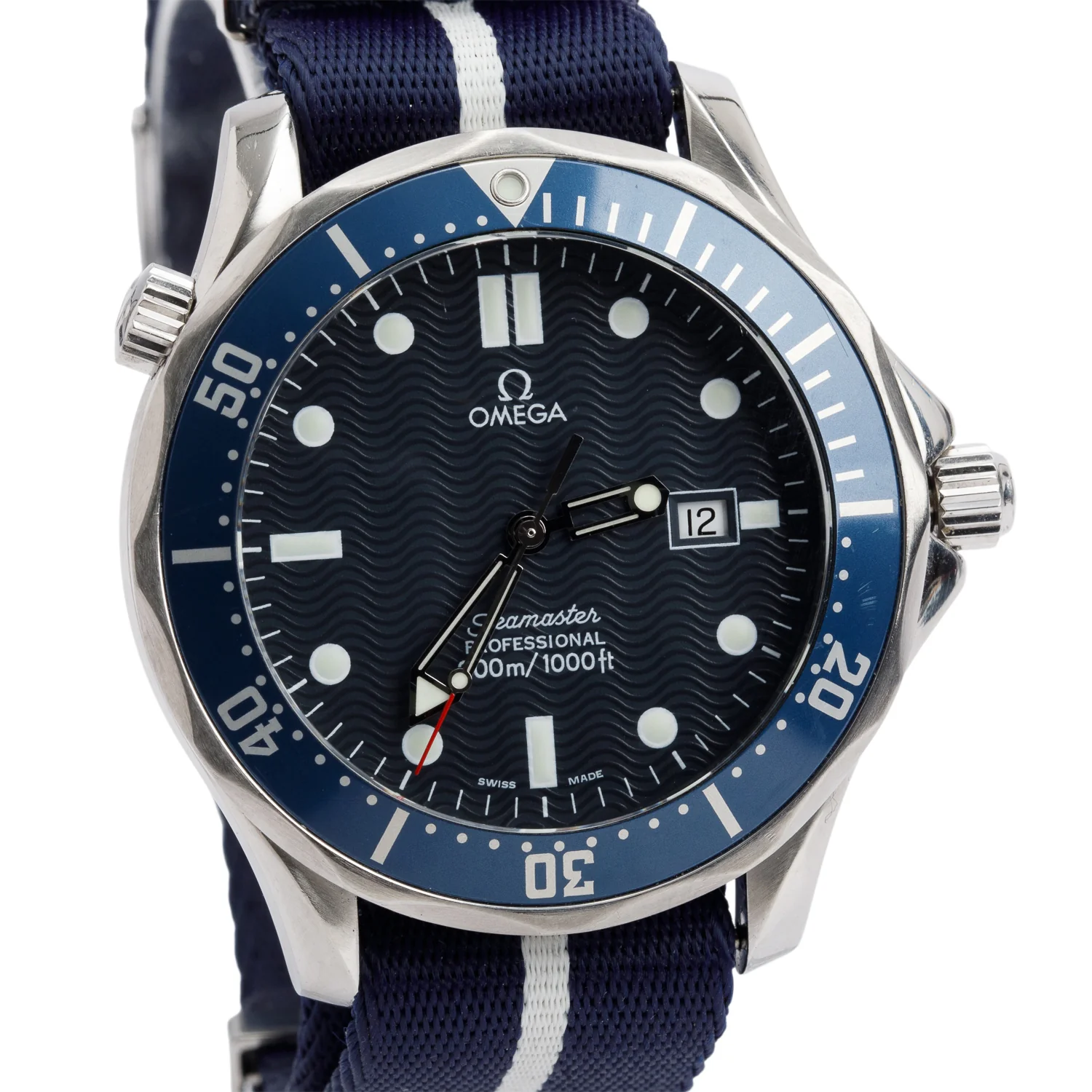 Omega Titanium Seamaster 'Golden Eye' 41 MM Quartz Watch Blue Dial w/ Box & Papers - Image 3