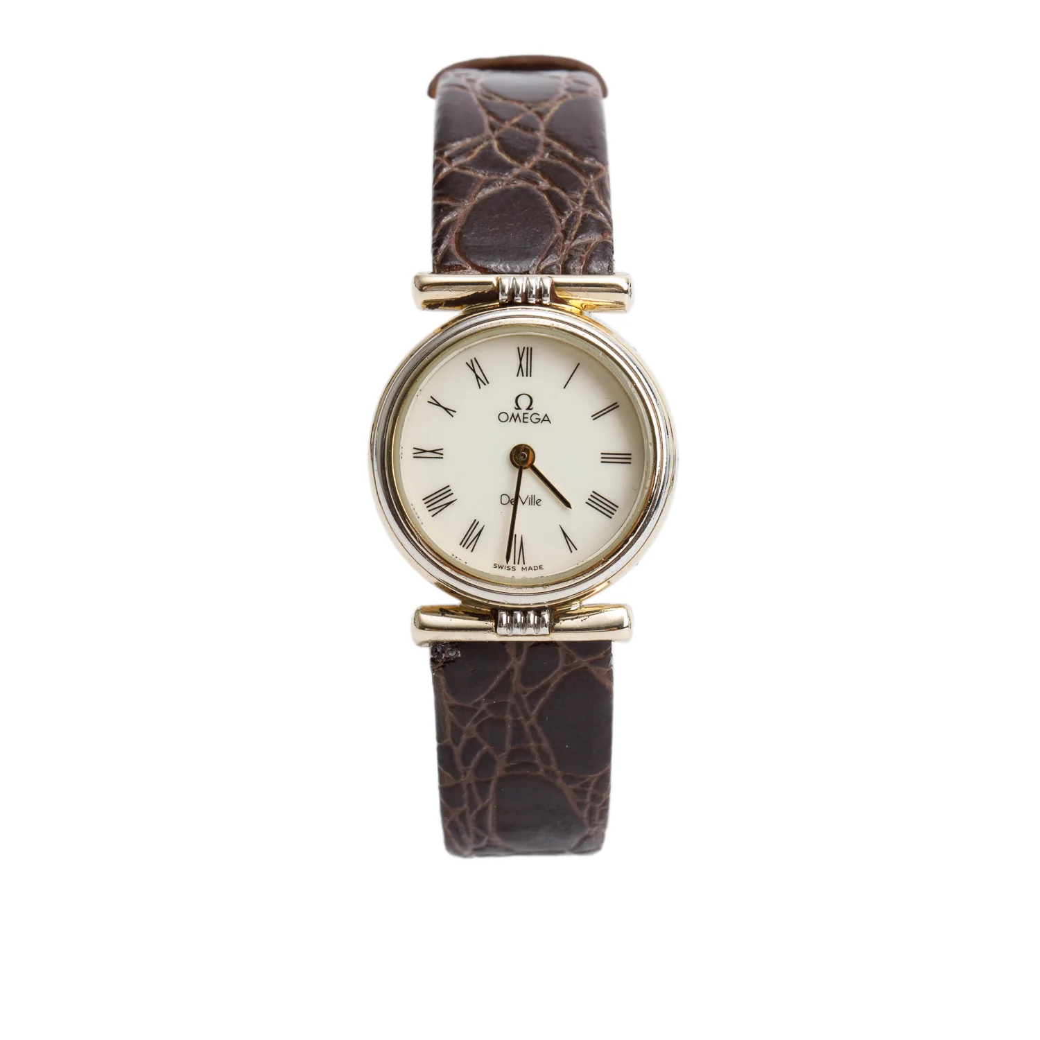 Omega Vintage Gold Plated Stainless Steel De Ville 20 MM Quartz Watch