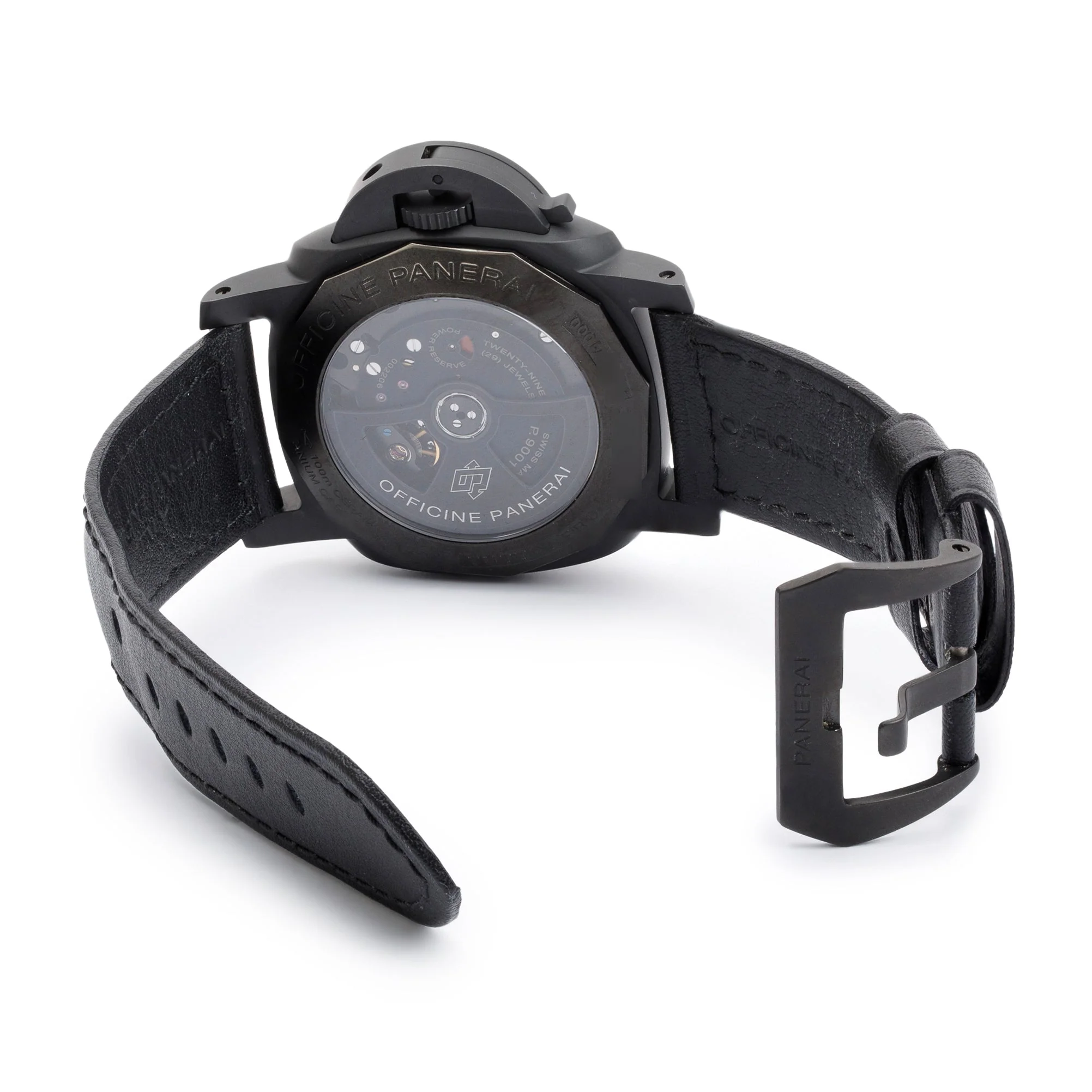 Panerai Black Ceramic Luminor 1950 3 Days PAM00438 44mm GMT Automatic Watch w/ Box & Papers - Image 5