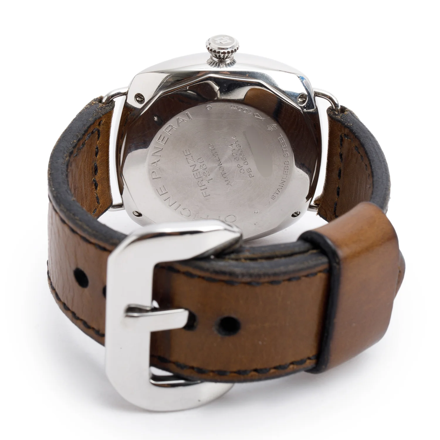 Panerai Stainless Steel Radiomir Black Seal 45 MM Automatic Watch Black Dial PAM00287 w/ Box & Papers - Image 4