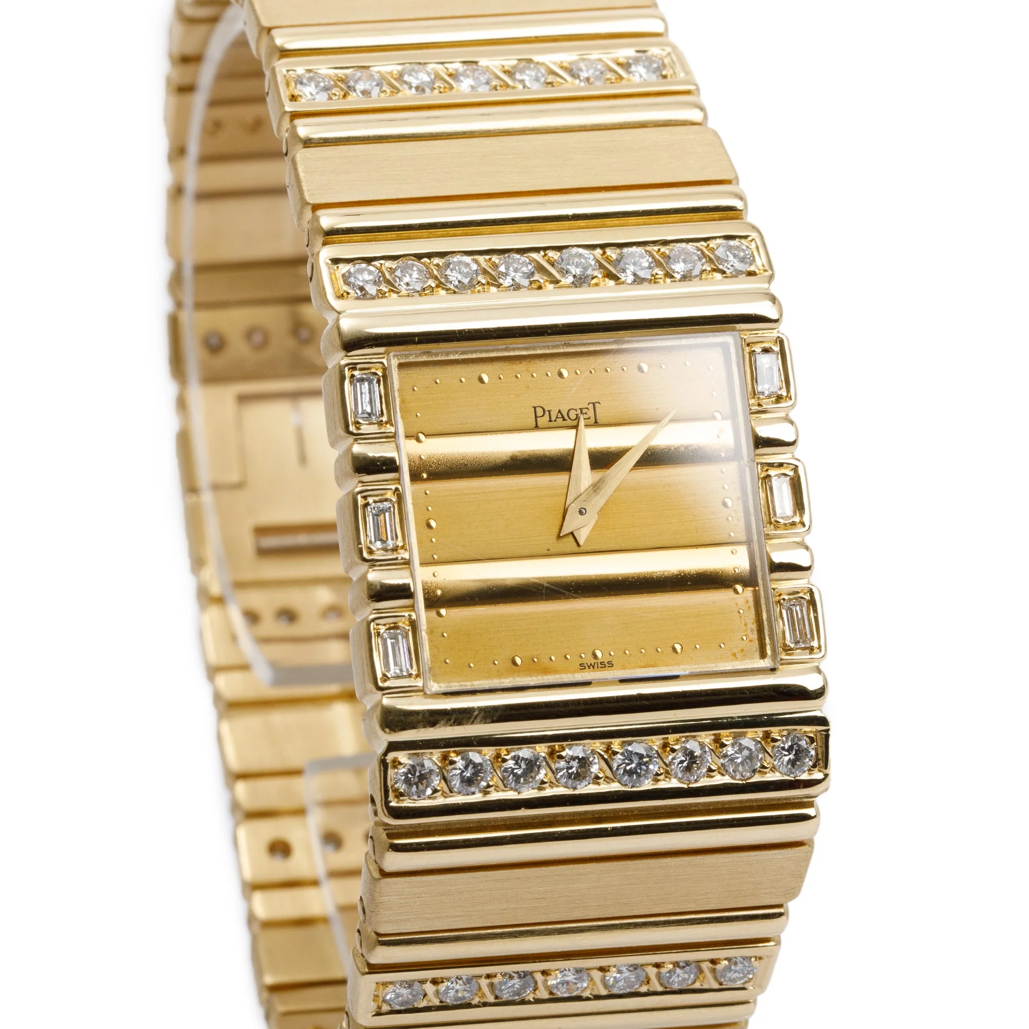 Piaget 18k Yellow Gold Diamond Polo Watch - Image 2