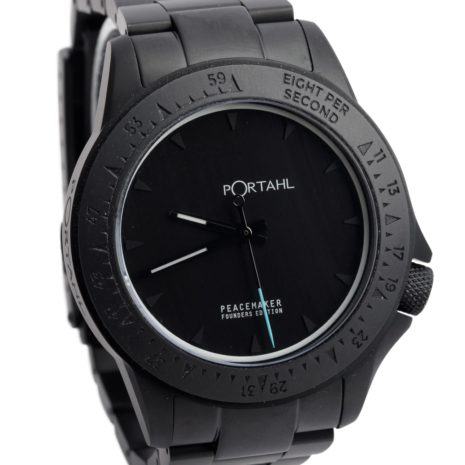 Portahl Black Titanium Peacemaker Founders Edition 40 MM Automatic Watch Black Dial w/ Box & Papers - Image 3