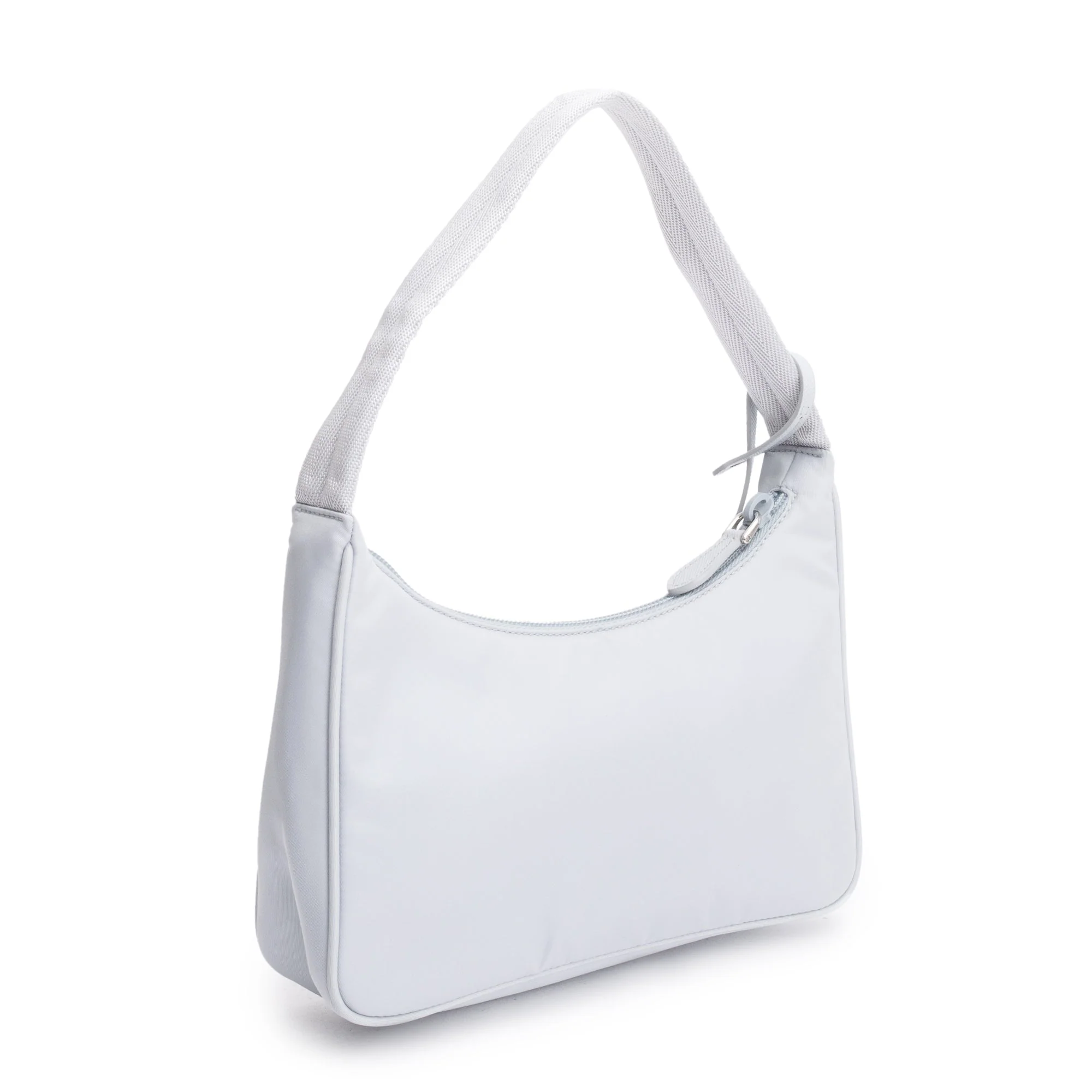 Prada 2022 Grey Re-Edition 2000 Re-Nylon Mini Bag w/ Authenticity Card - Image 4