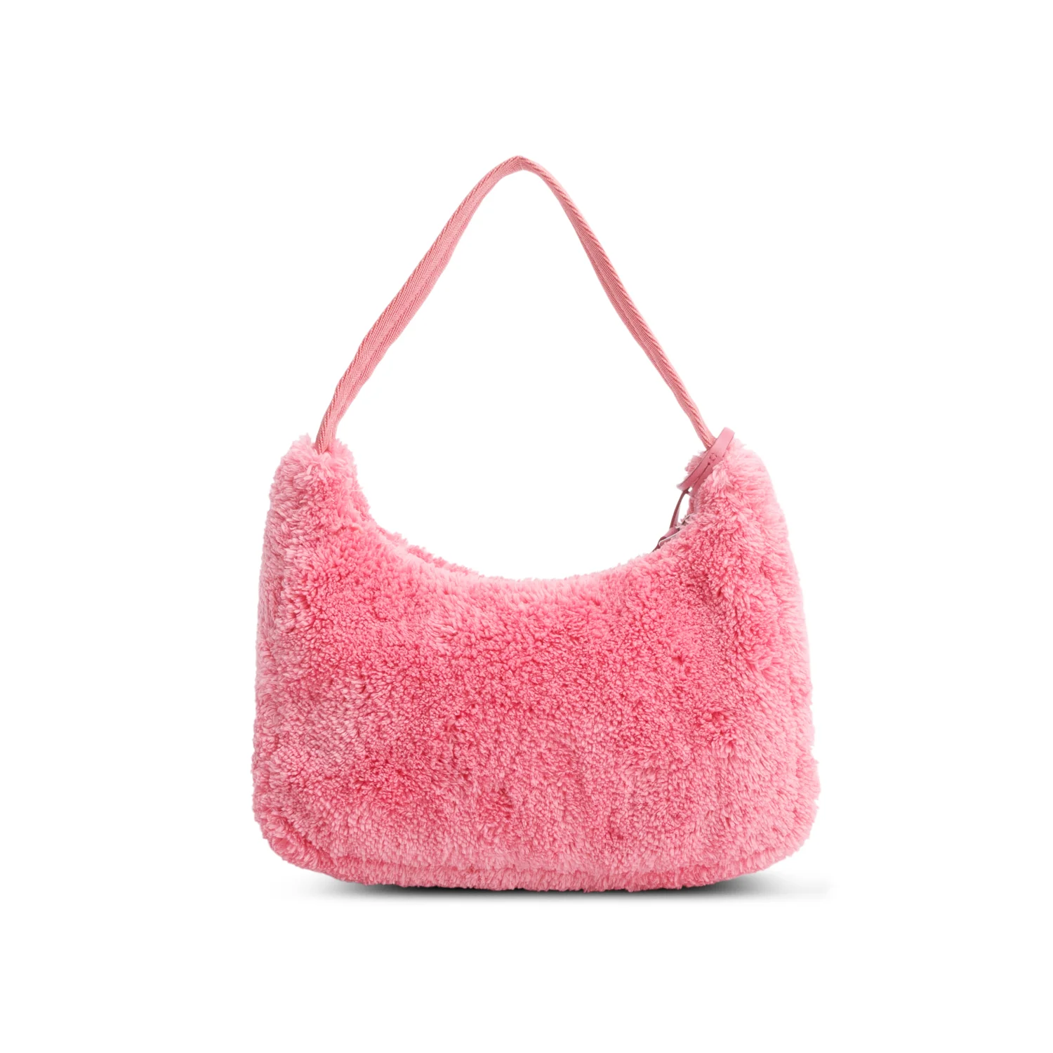 Prada 2024 Pink Terry Cloth Mini Re-Edition 2000 Bag w/ Box & Authenticity Card - Image 5