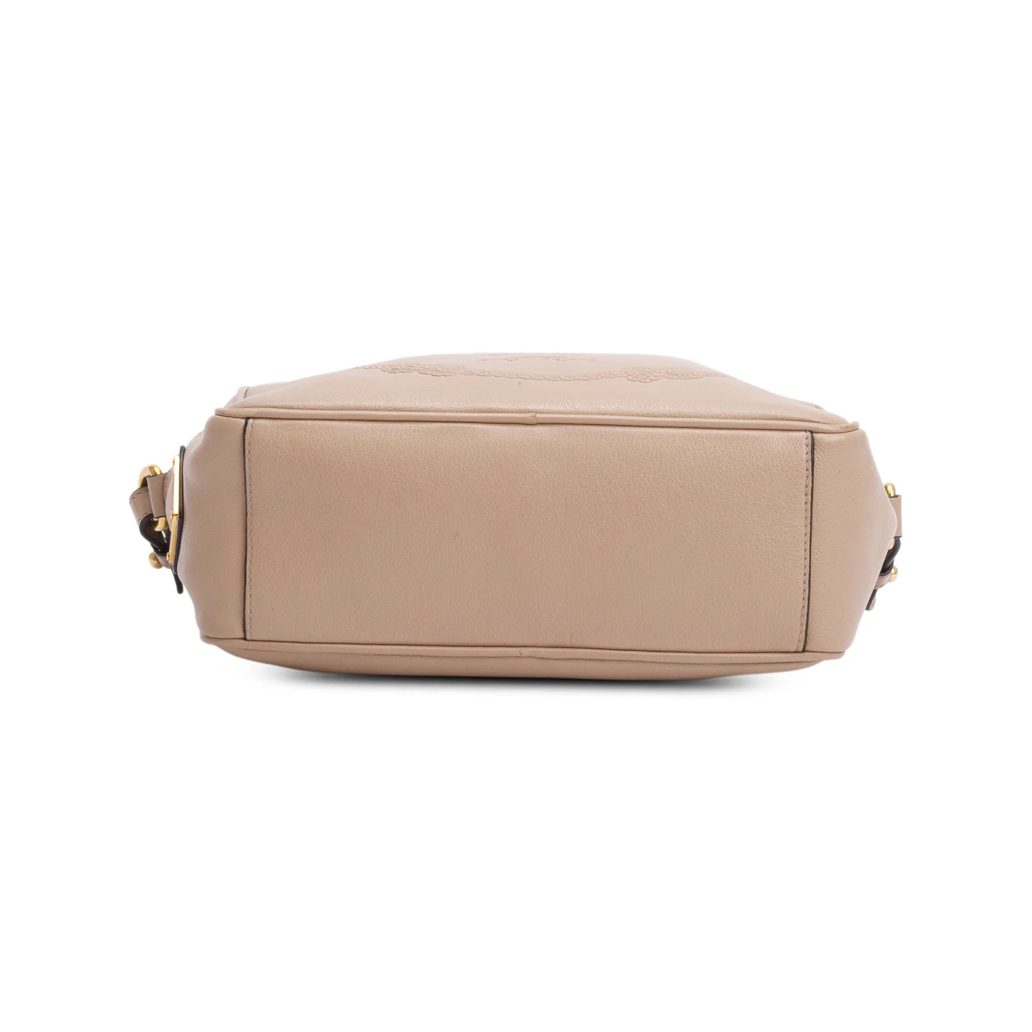 Prada Beige Glace Calf Leather Logo Camera Crossbody Bag w/ Authenticity Card - Image 7