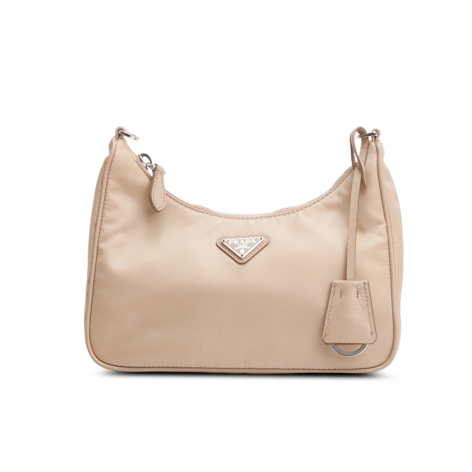 Prada Beige Nylon Re-Edition 2005 Shoulder Bag - Image 3