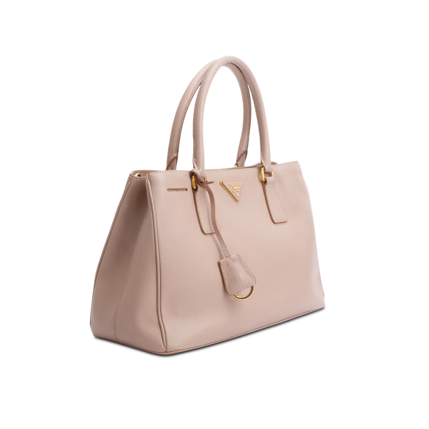 Prada Beige Saffiano Lux Small Galleria Tote w/ Strap & Authenticity Card - Image 3