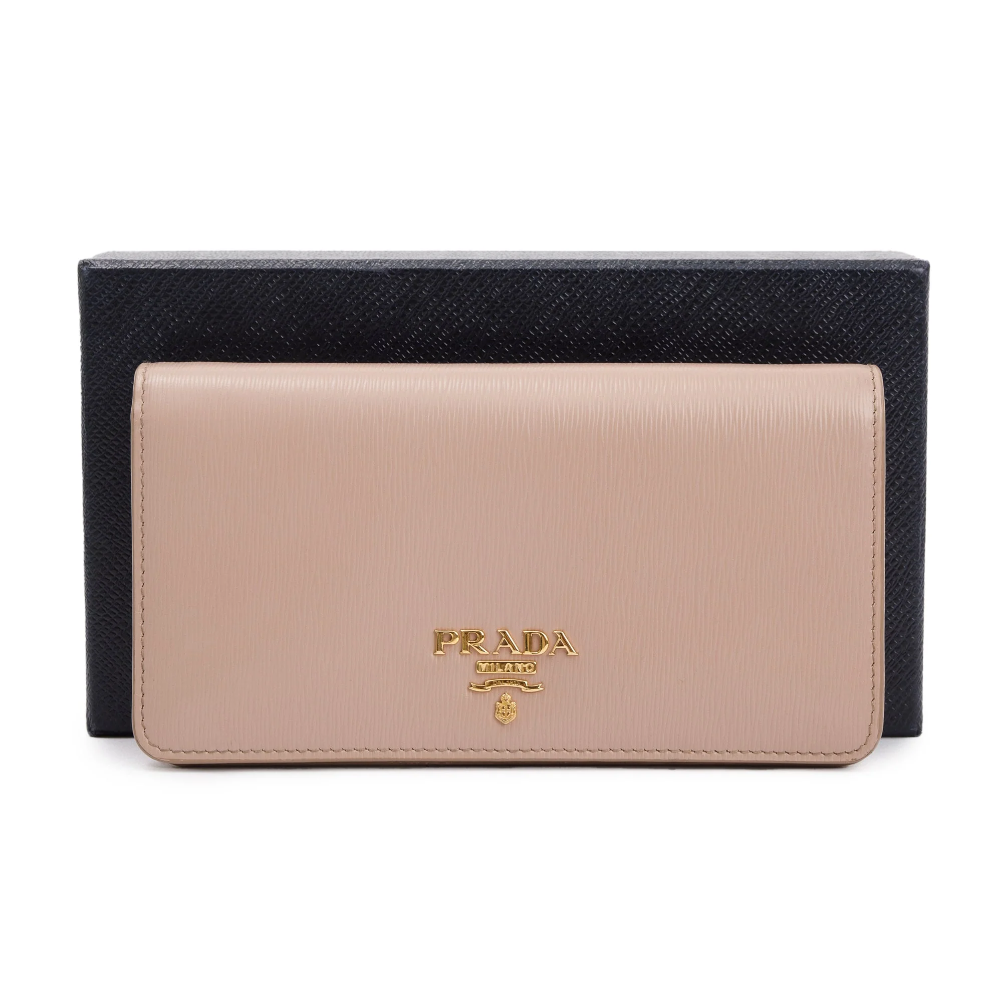 Prada Beige Vitello Move Wallet on Chain w/ Box - Image 2