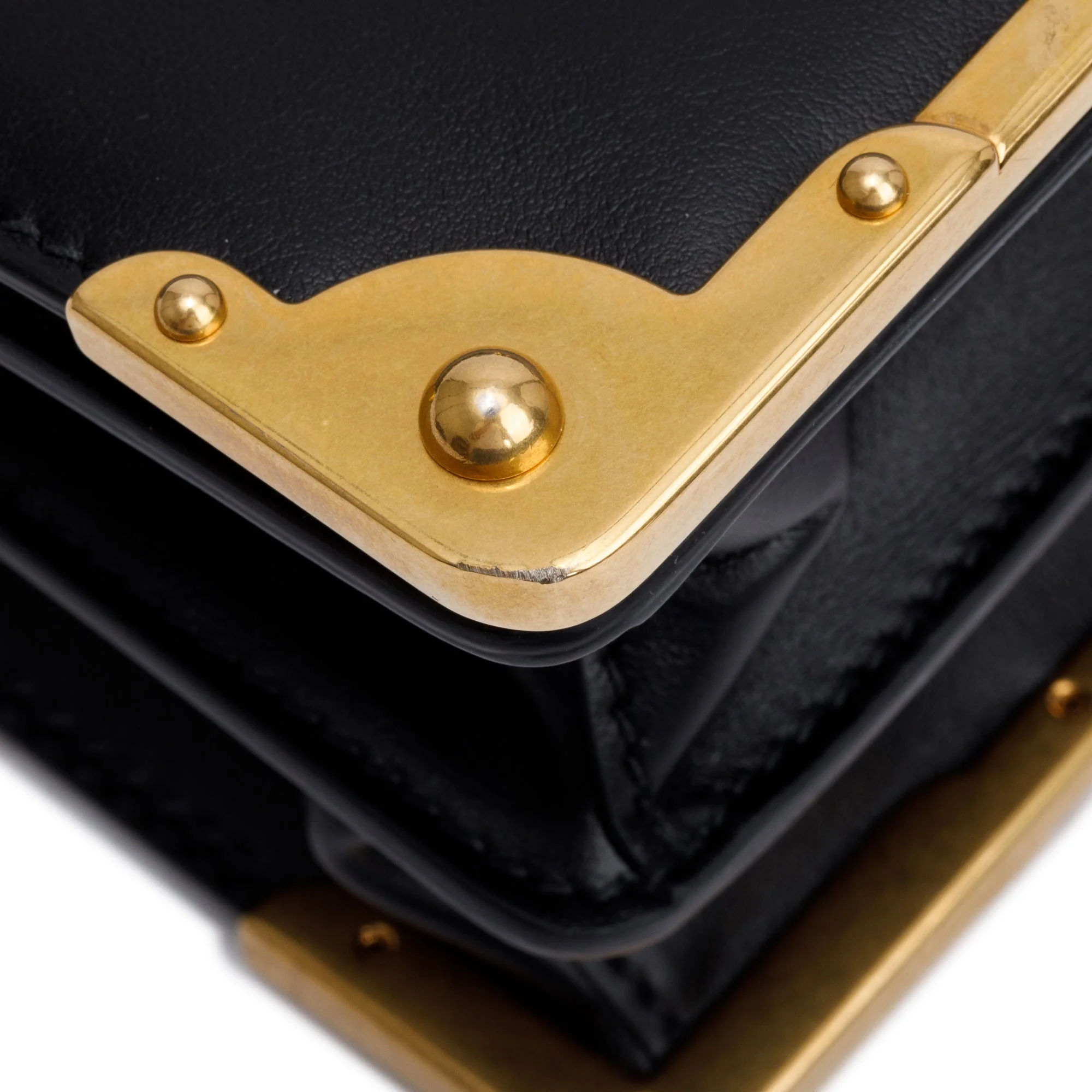 Prada Black City Calf Saffiano Cahier Bag - Image 7