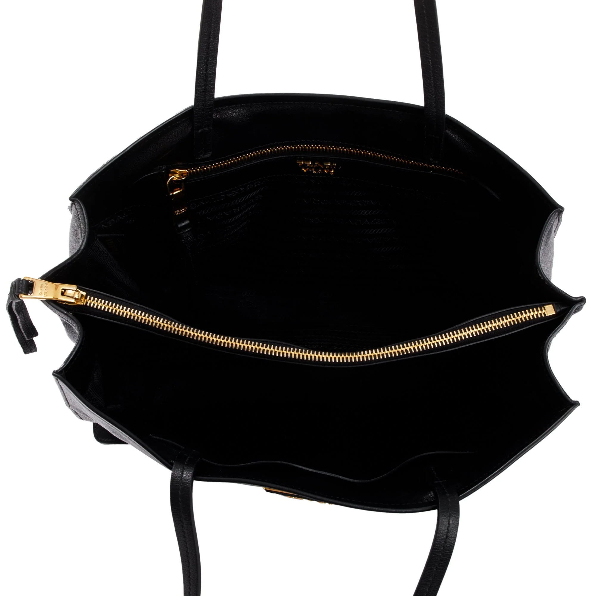 Prada Black Glace Calf Tote Bag - Image 11