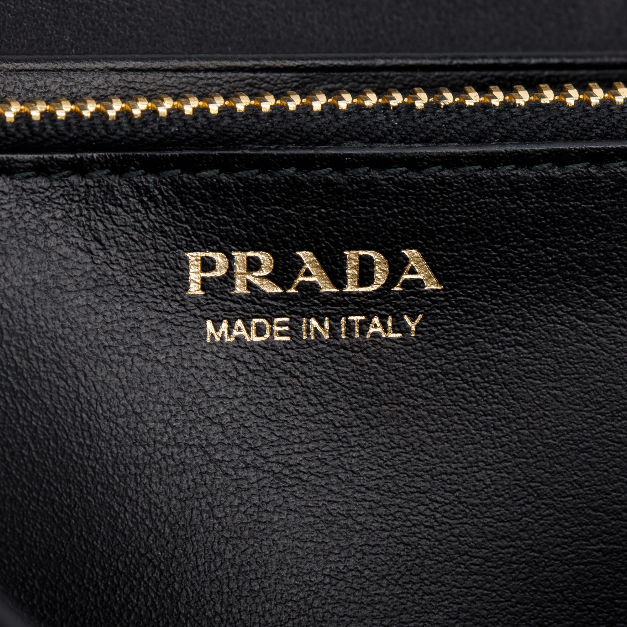 Prada Black Leather Studded Continental Flap Wallet - Image 7