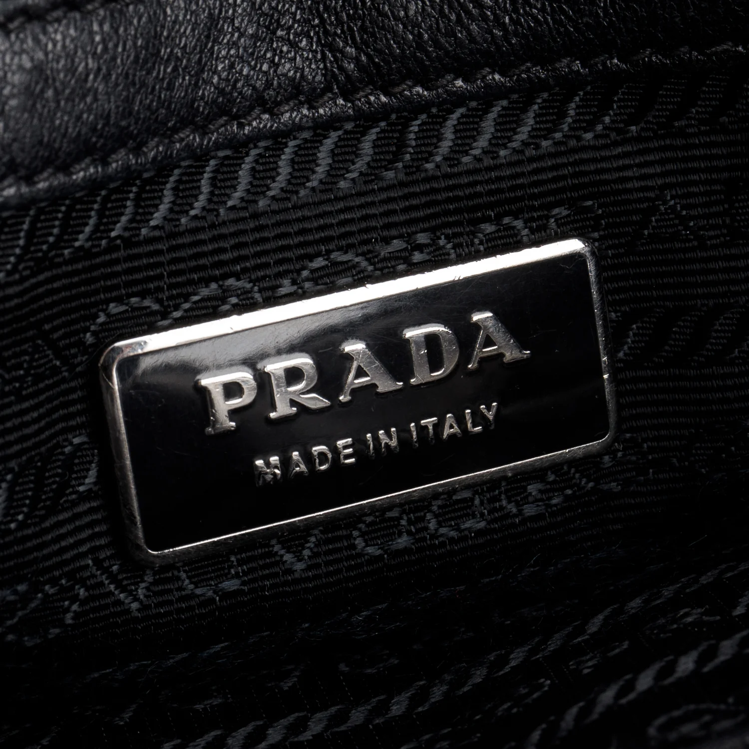 Prada Black Letaher Trimmed Tessuto Nylon Gaufre Tote - Image 7