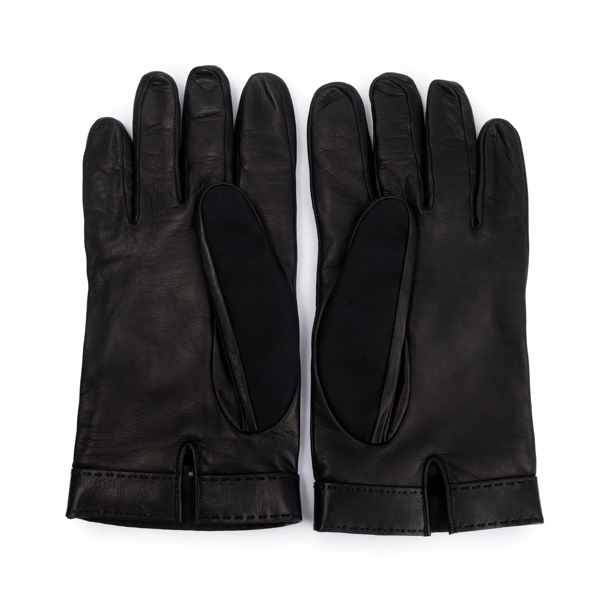 Prada Black Nappa Tessuto Nylon Logo Gloves - Image 2