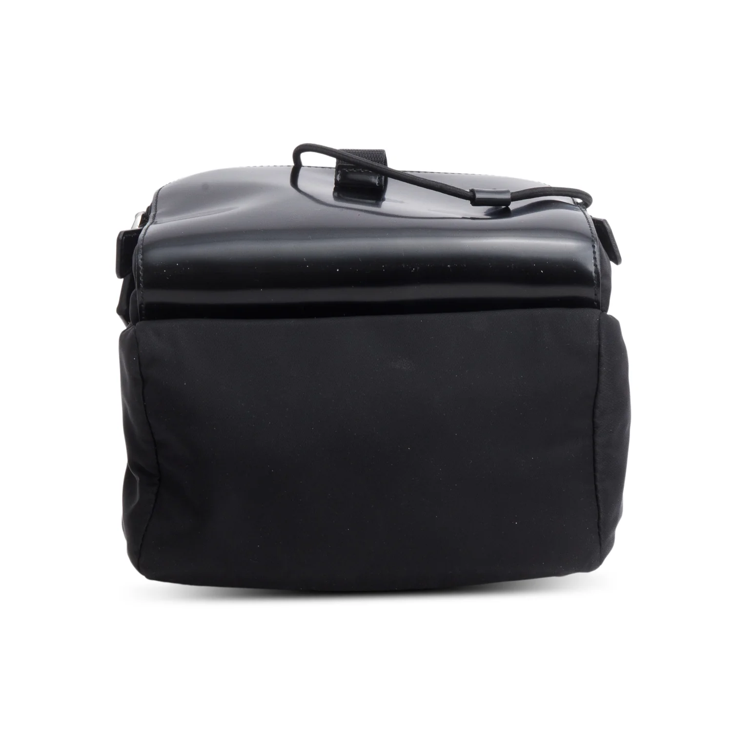 Prada Black Nylon Brushed Calfskin Mini Sling Backpack - Image 7