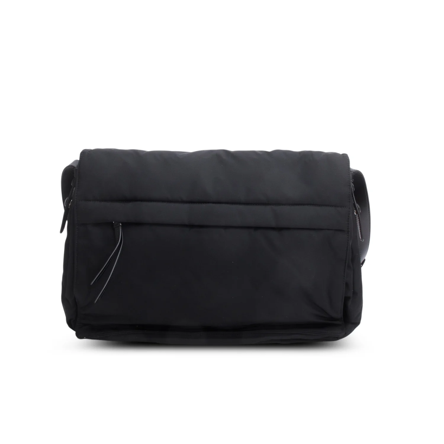 Prada Black Padded Re-Nylon Medium Traveler Bag - Image 5