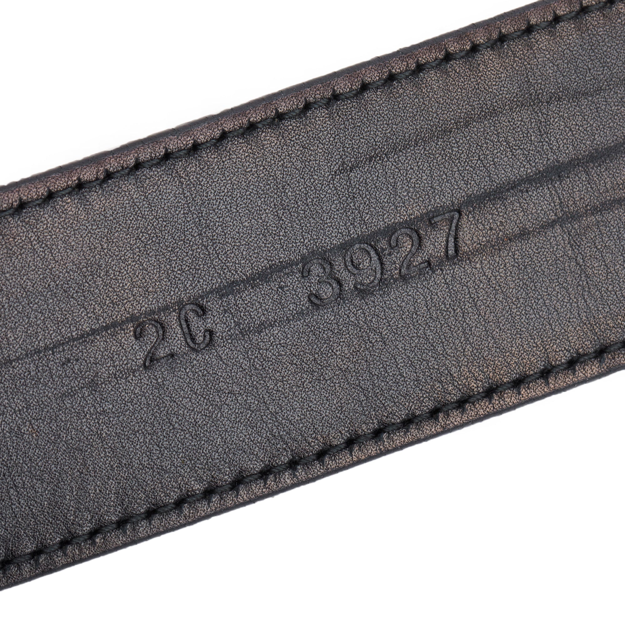 Prada Black Patent Leather Oval Buckle Belt - Image 3