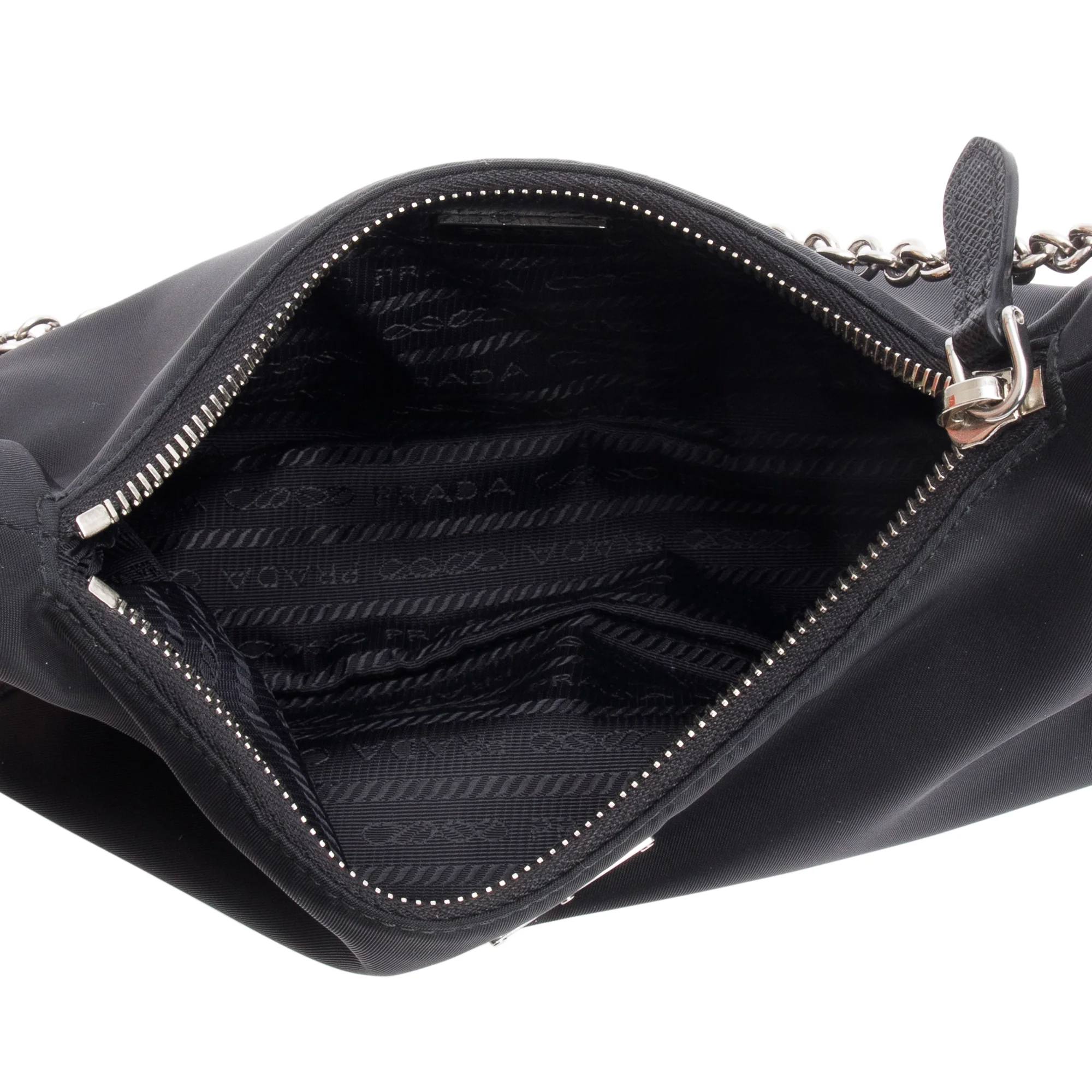Prada Black Re-Edition 2005 Re-Nylon Shoulder Bag w/ Box - Image 4