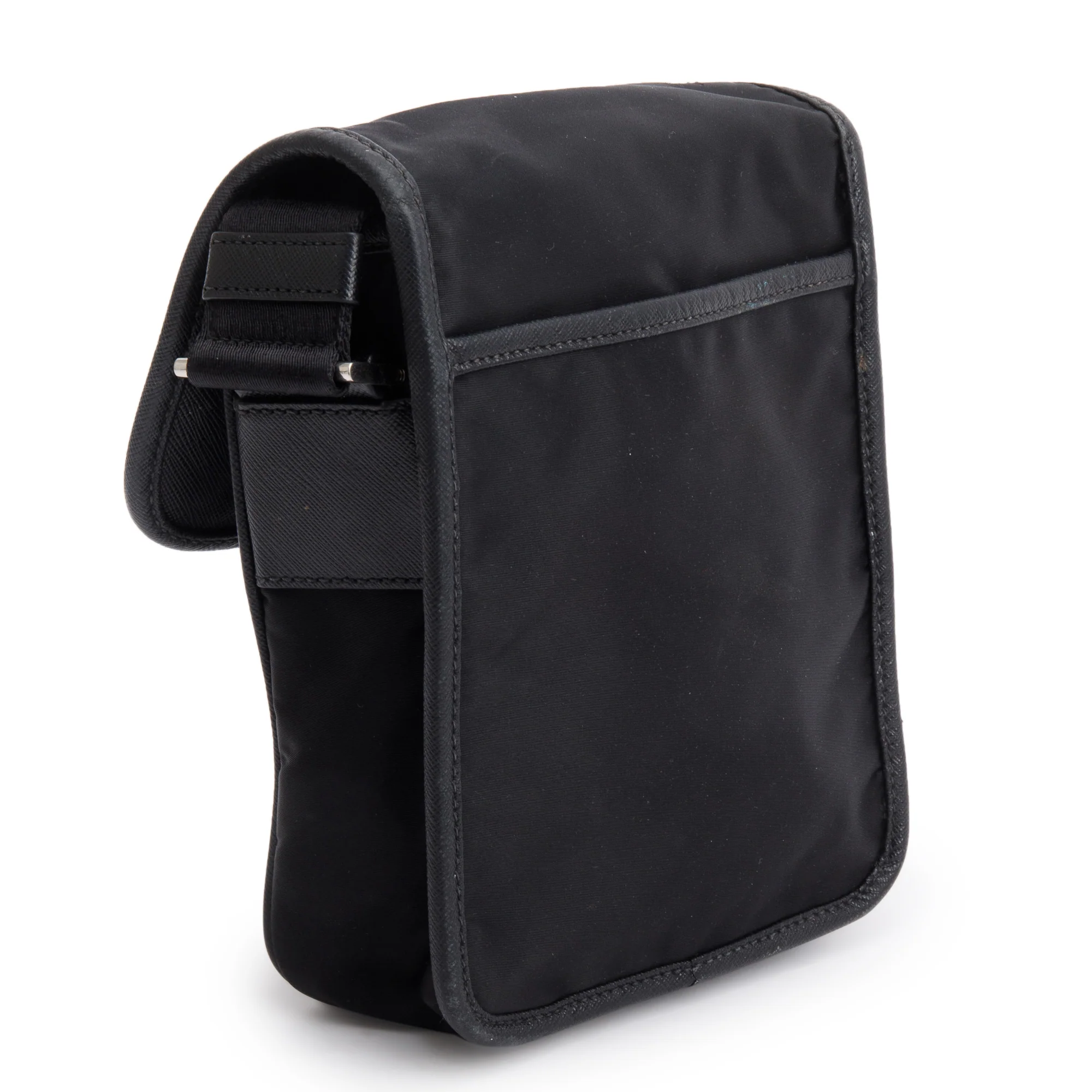 Prada Black Re-Nylon and Saffiano Leather Crossbody Bag - Image 6