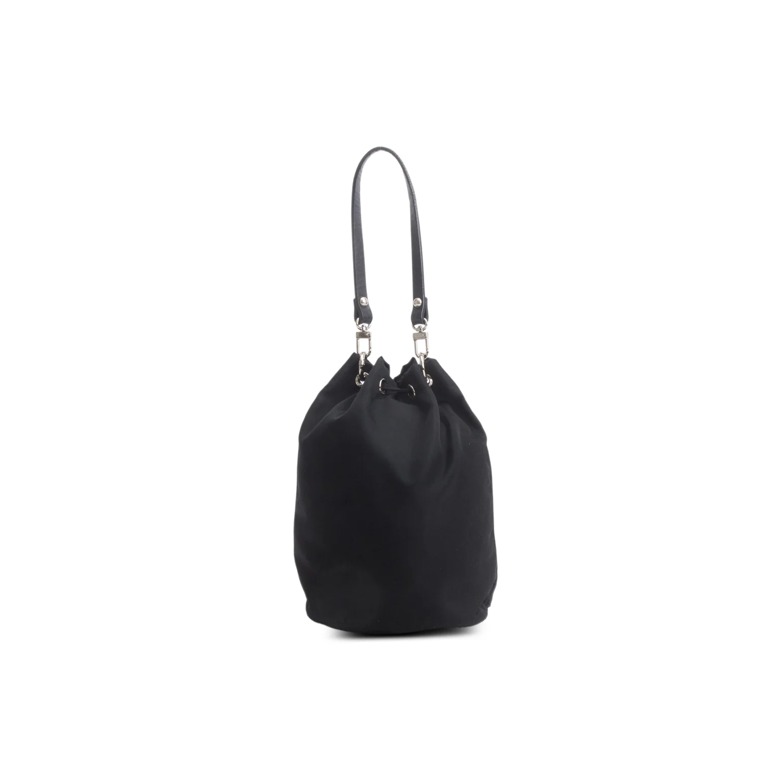 Prada Black Re-Nylon Bucket Pouch w/ Straps - Image 5