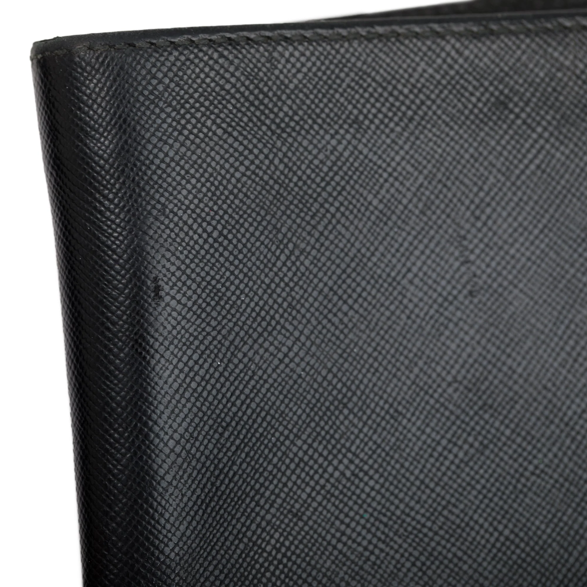 Prada Black Saffiano Leather Bi-Fold Wallet - Image 7