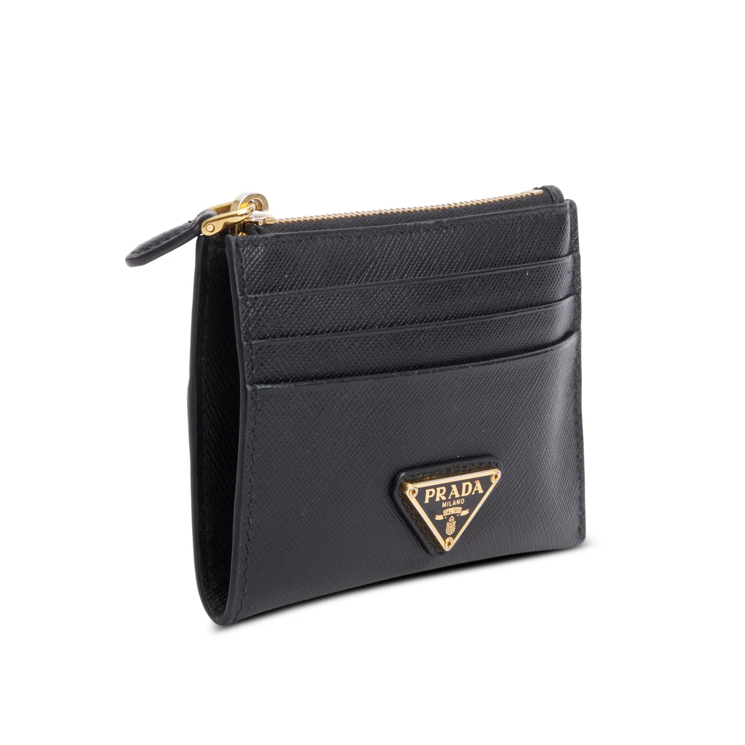 Prada Black Saffiano Leather Card Holder - Image 2