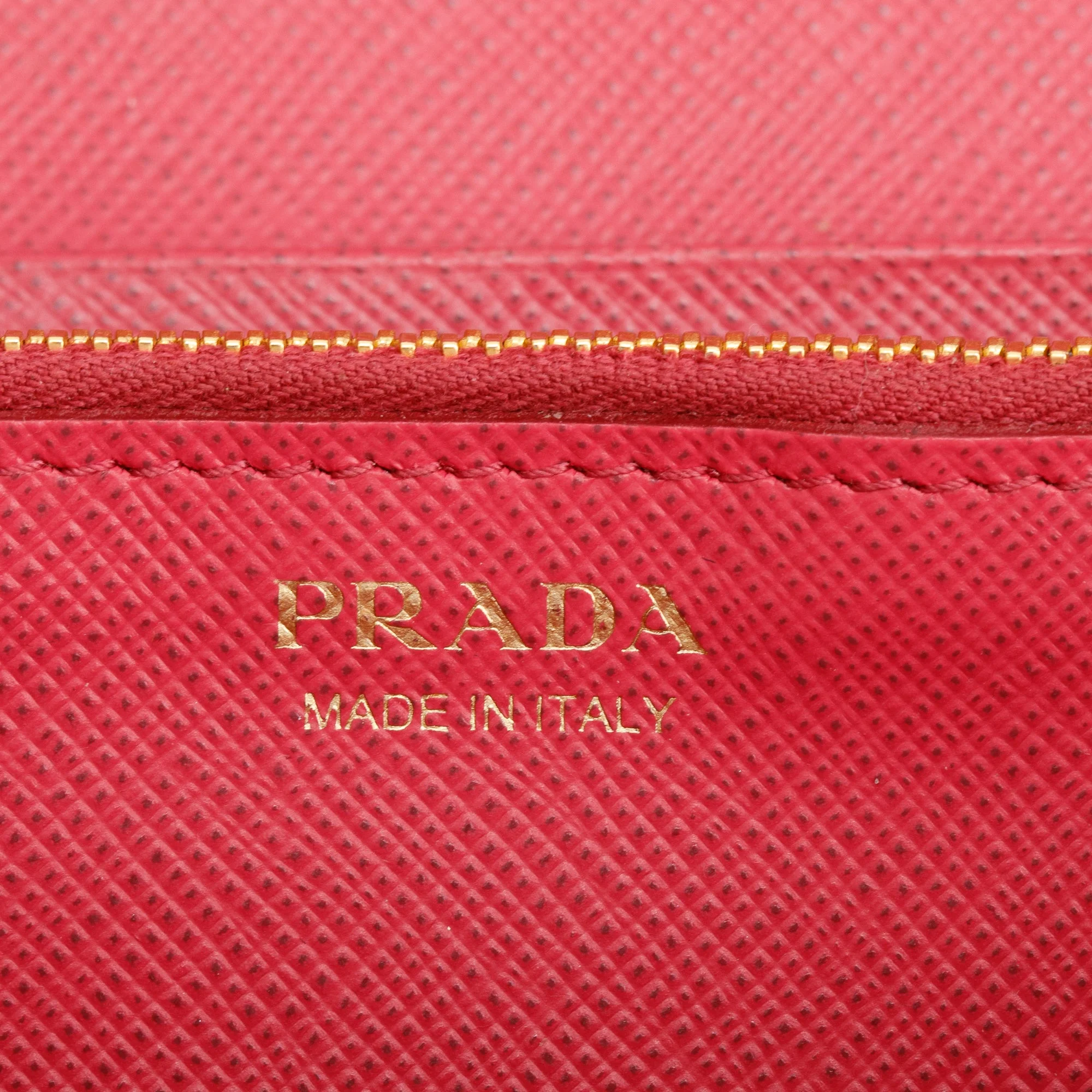 Prada Black Saffiano Leather Continental Wallet w/ Card Holder - Image 7