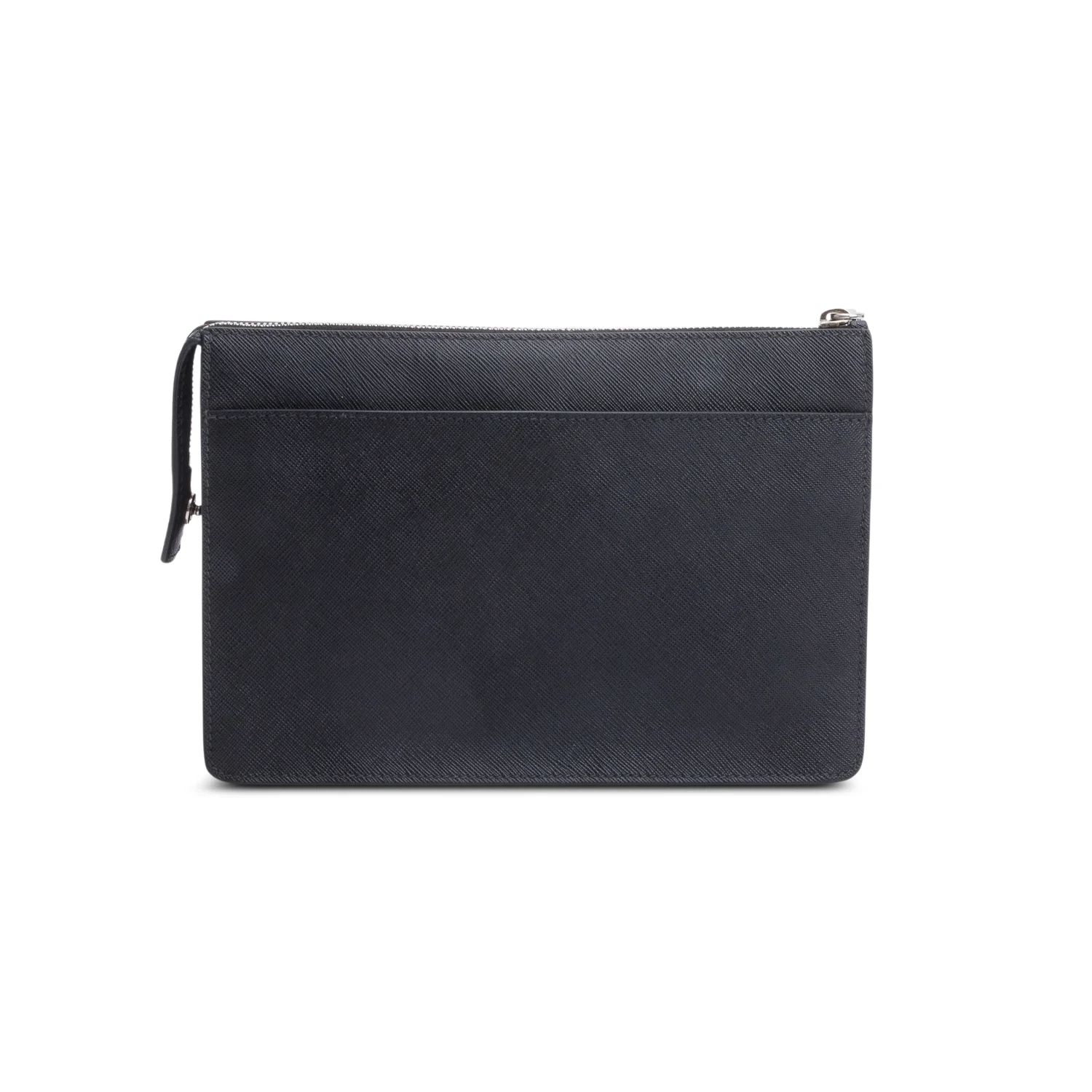 Prada Black Saffiano Leather Pouch - Image 3