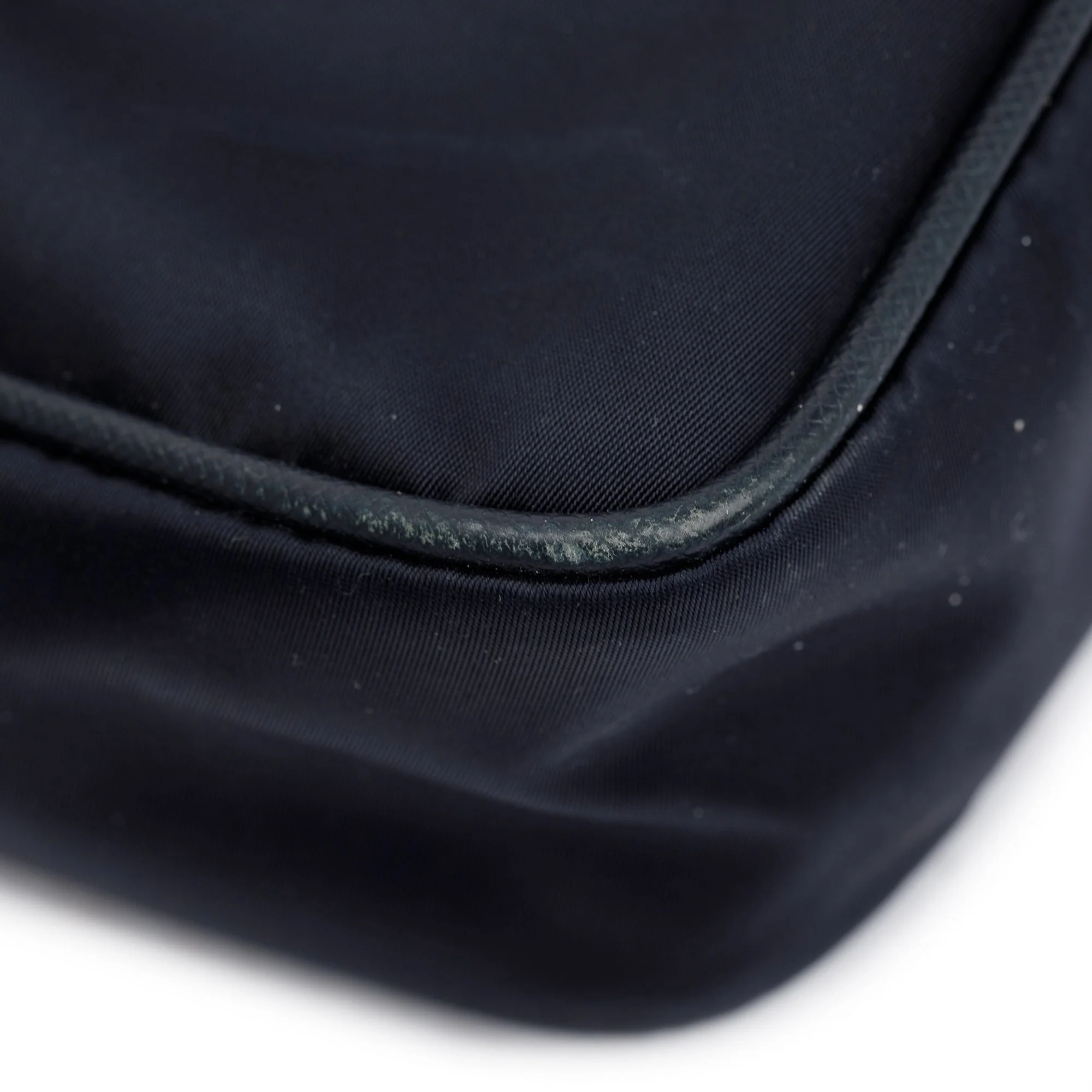 Prada Black Saffiano Leather-Trimmed Tessuto Nylon Messenger Bag - Image 10