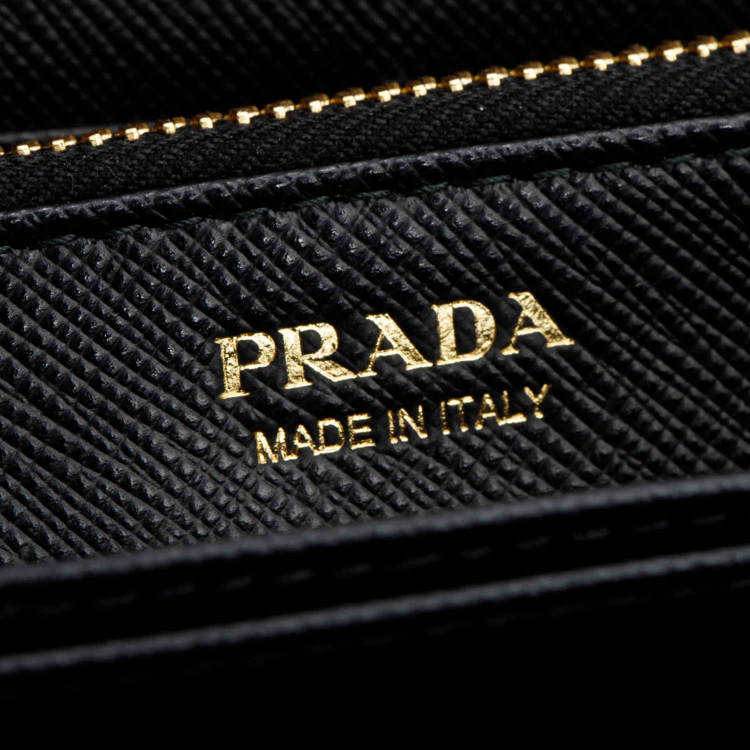 Prada Black Saffiano Leather Zip Around Wallet - Image 6