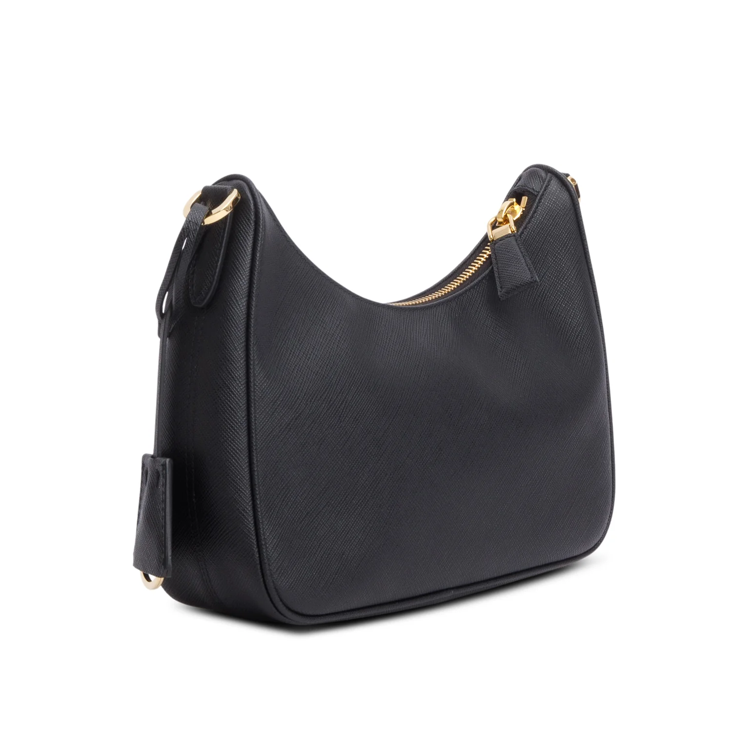 Prada Black Saffiano Lux Mini Re-Edition Shoulder Bag w/ Box & Straps - Image 7