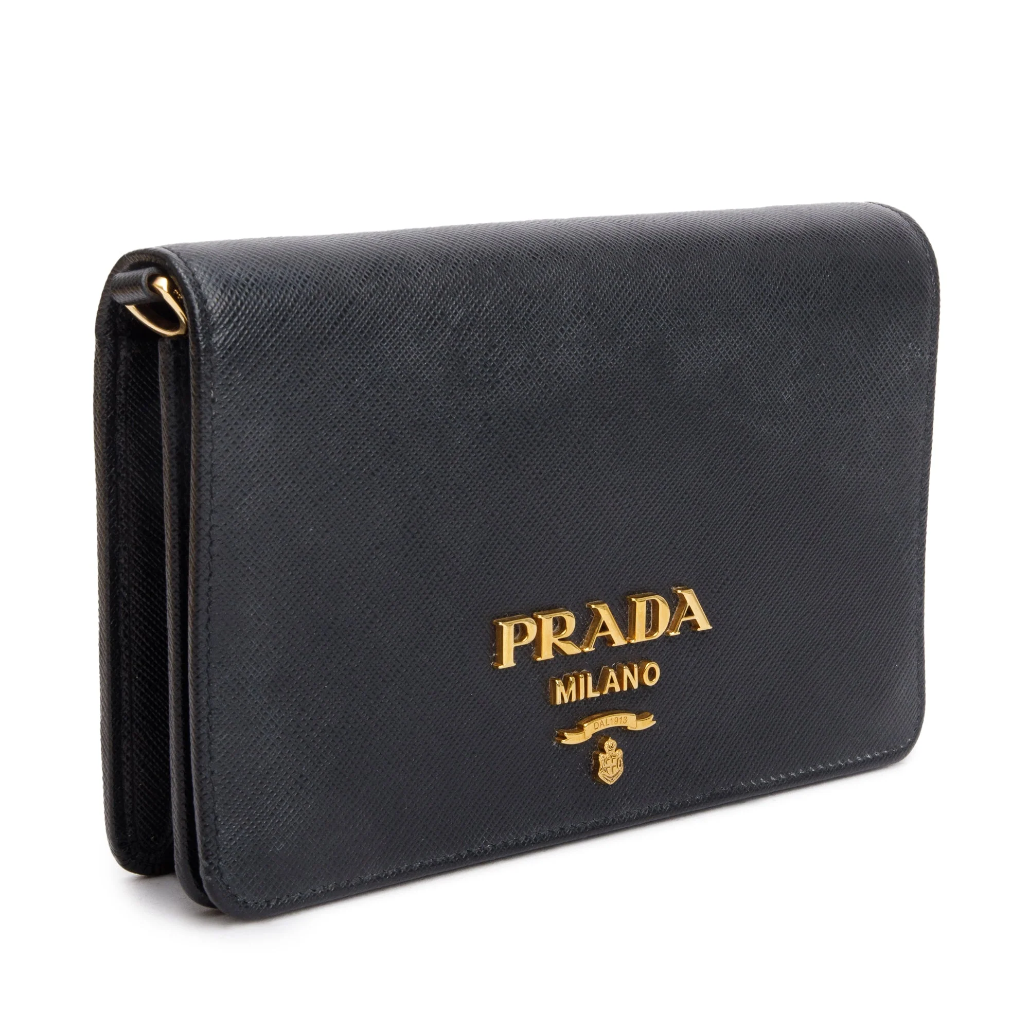 Prada Black Saffiano Lux Mini Shoulder Bag - Image 4