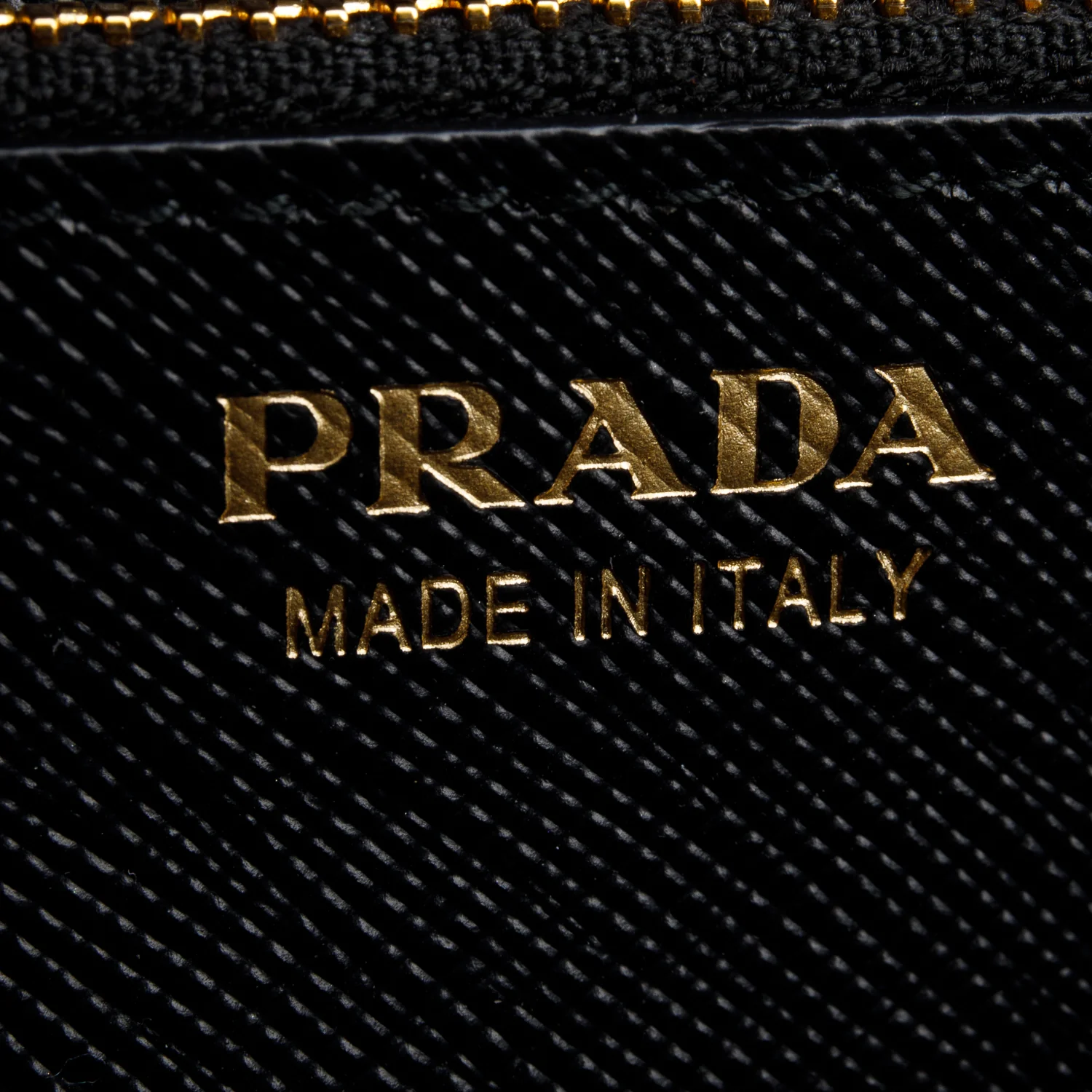 Prada Black Saffiano Metal Continental Wallet on Chain w/ Authenticity Card - Image 9