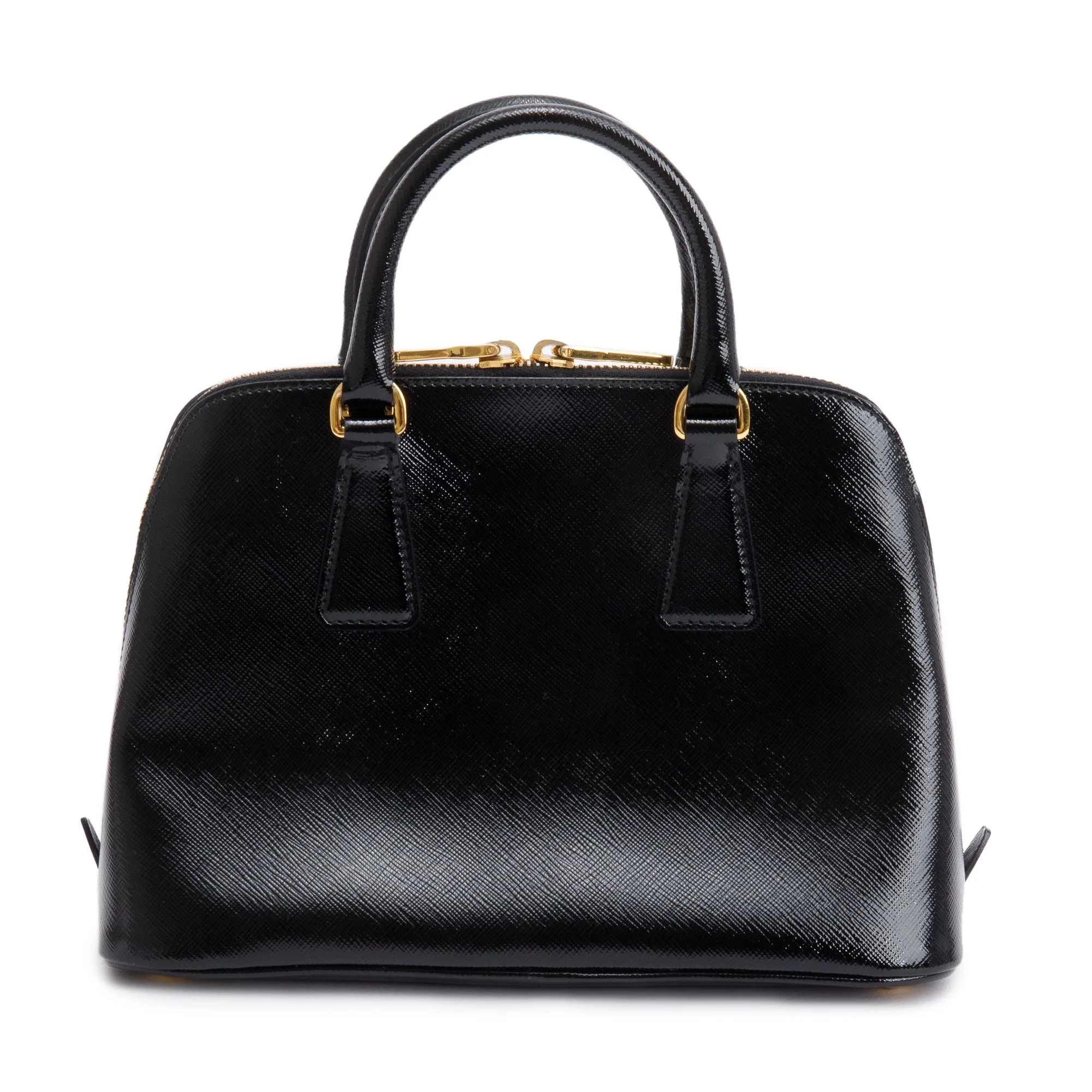 Prada Black Saffiano Vernice Small Promenade Tote w/ Strap & Authenticity Card - Image 5