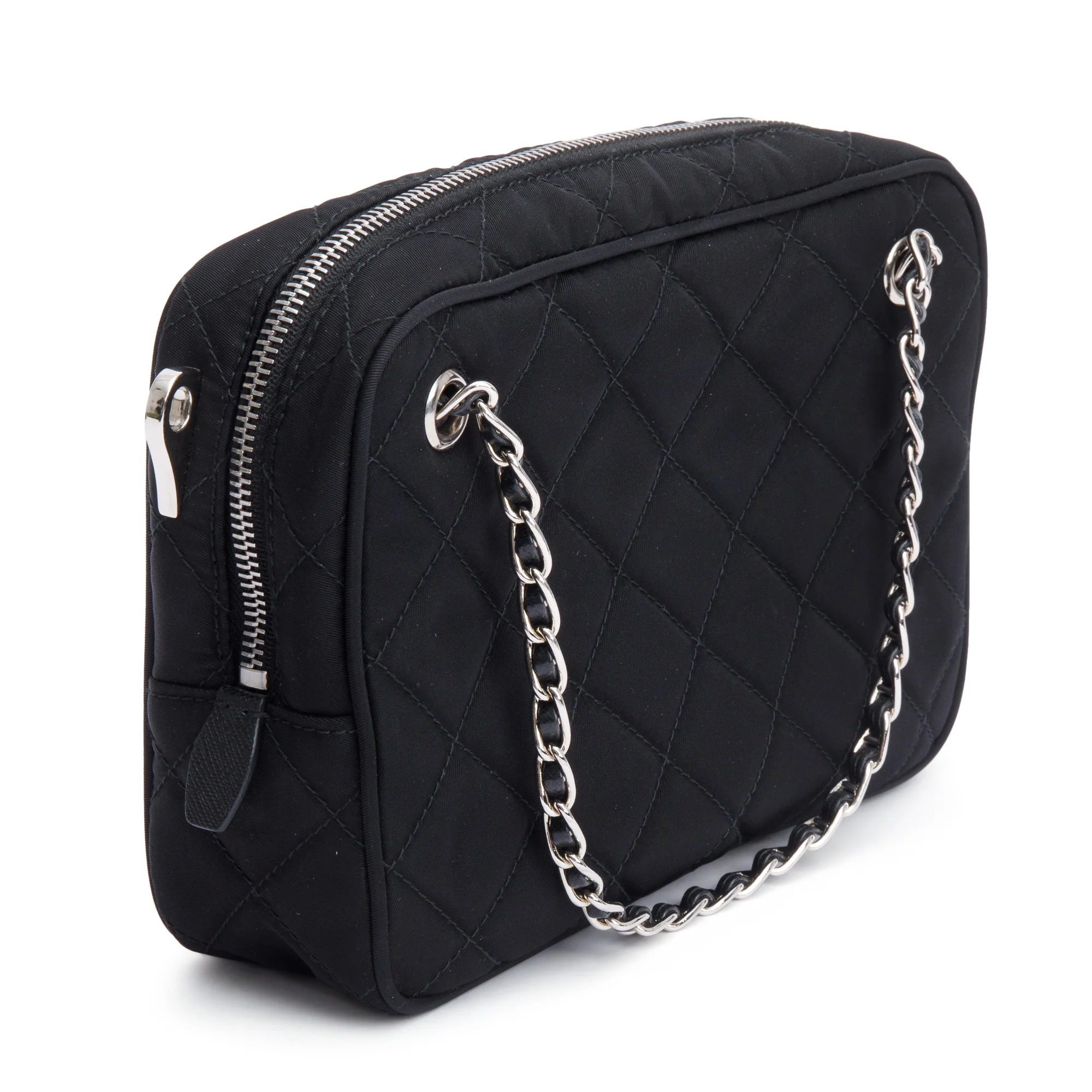 Prada Black Tessuto Nylon Impunture Camera Bag - Image 5