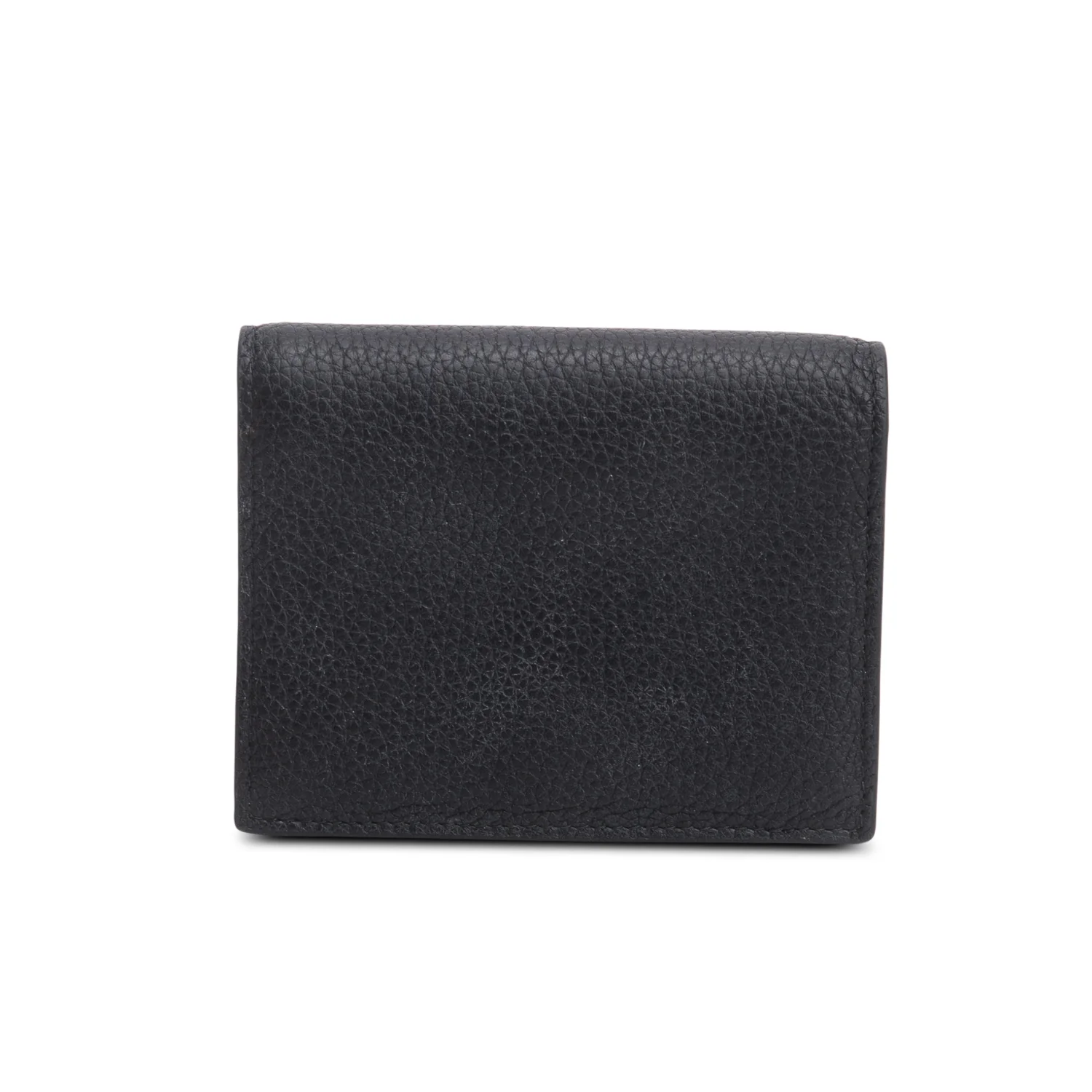 Prada Black Vitello Daino Compact Wallet - Image 3
