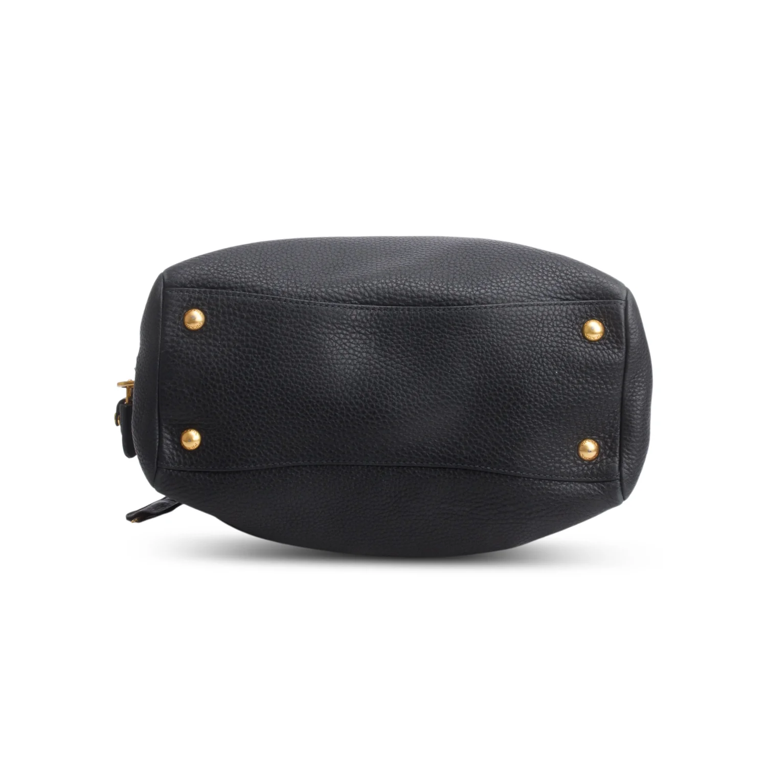 Prada Black Vitello Daino Convertible Bauletto w/ Authenticity Card & Strap - Image 7