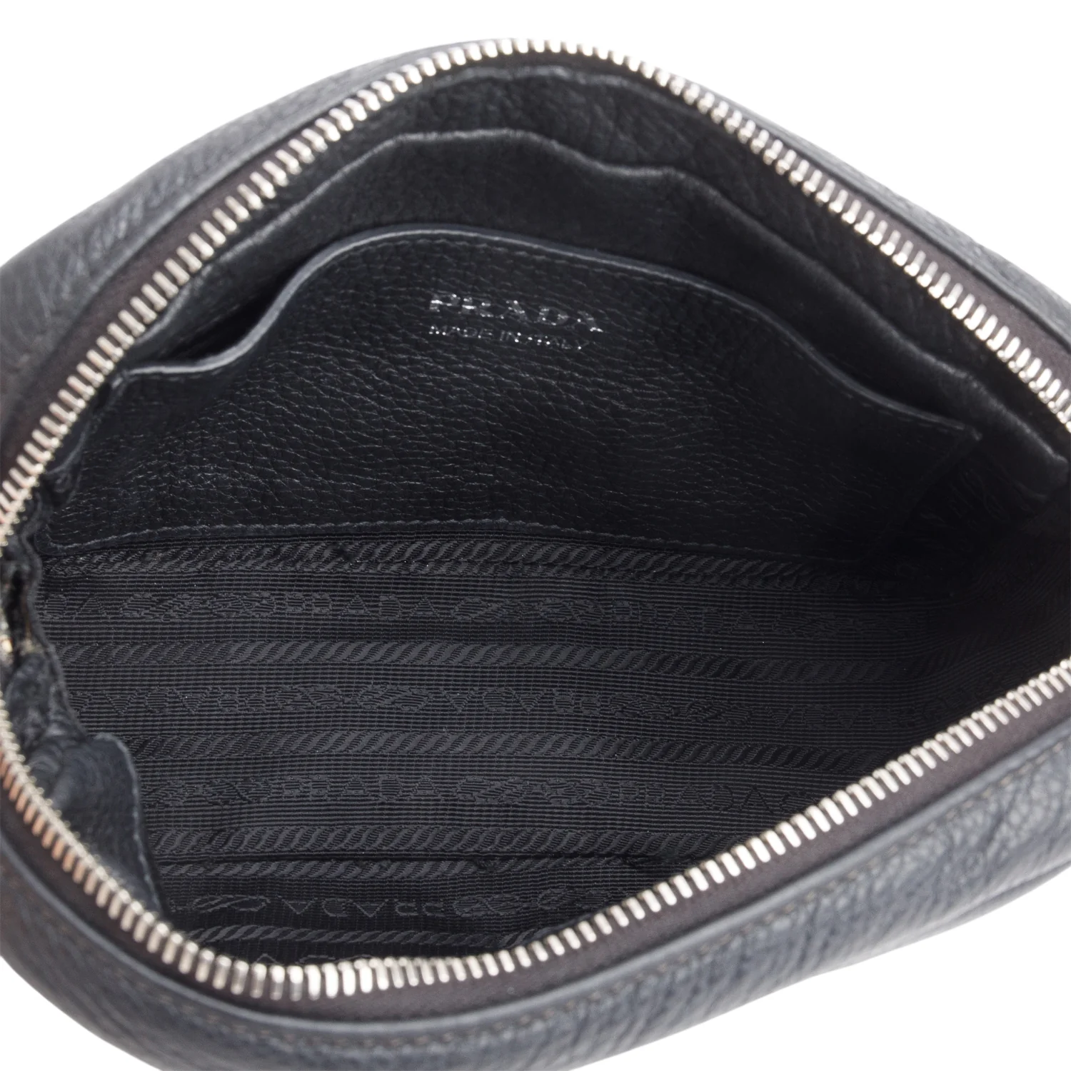 Prada Black Vitello Phenix Camera Bag w/ Straps - Image 8