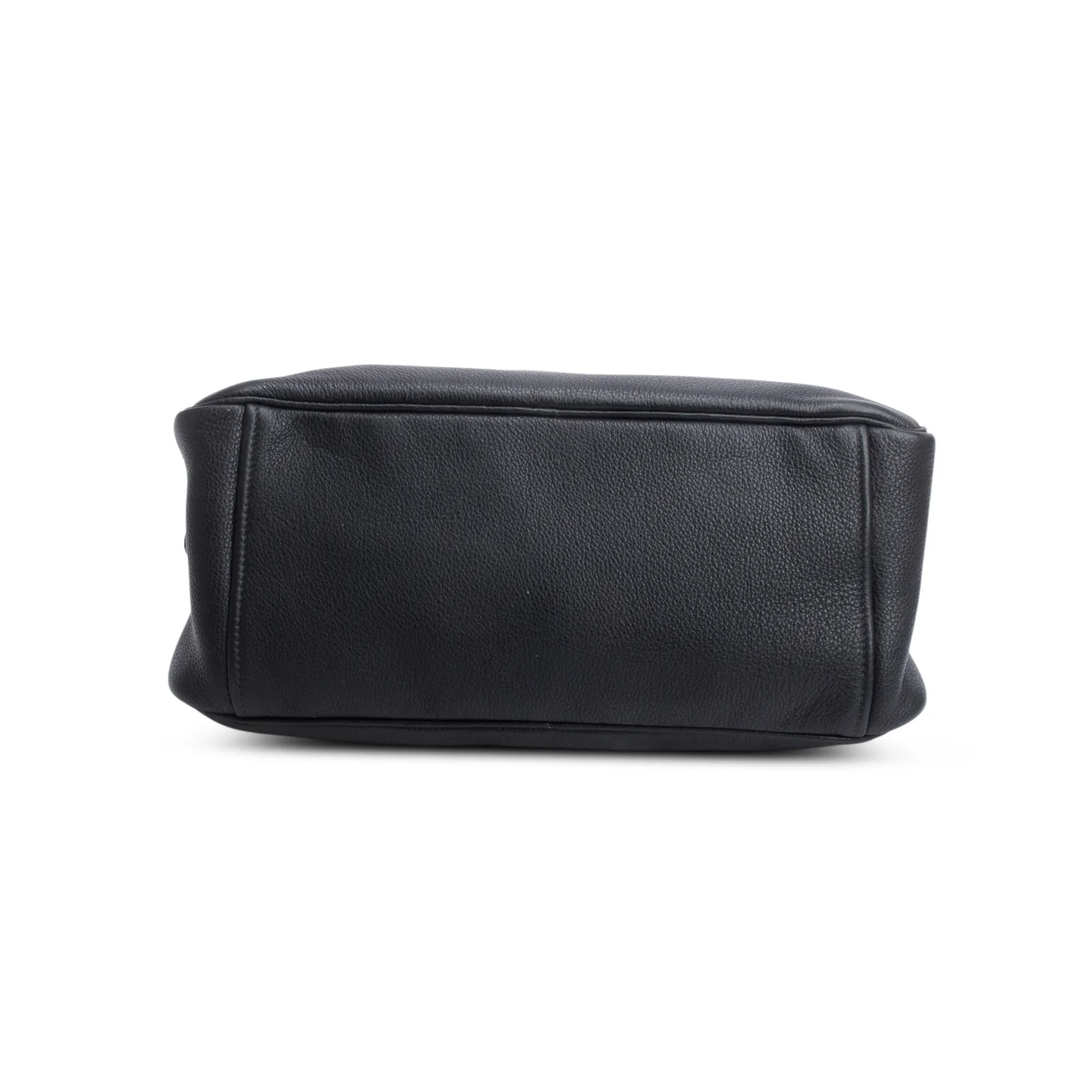 Prada Black Vitello Phenix Leather Convertible Bowling Bag/ Strap & Authenticity Card - Image 6