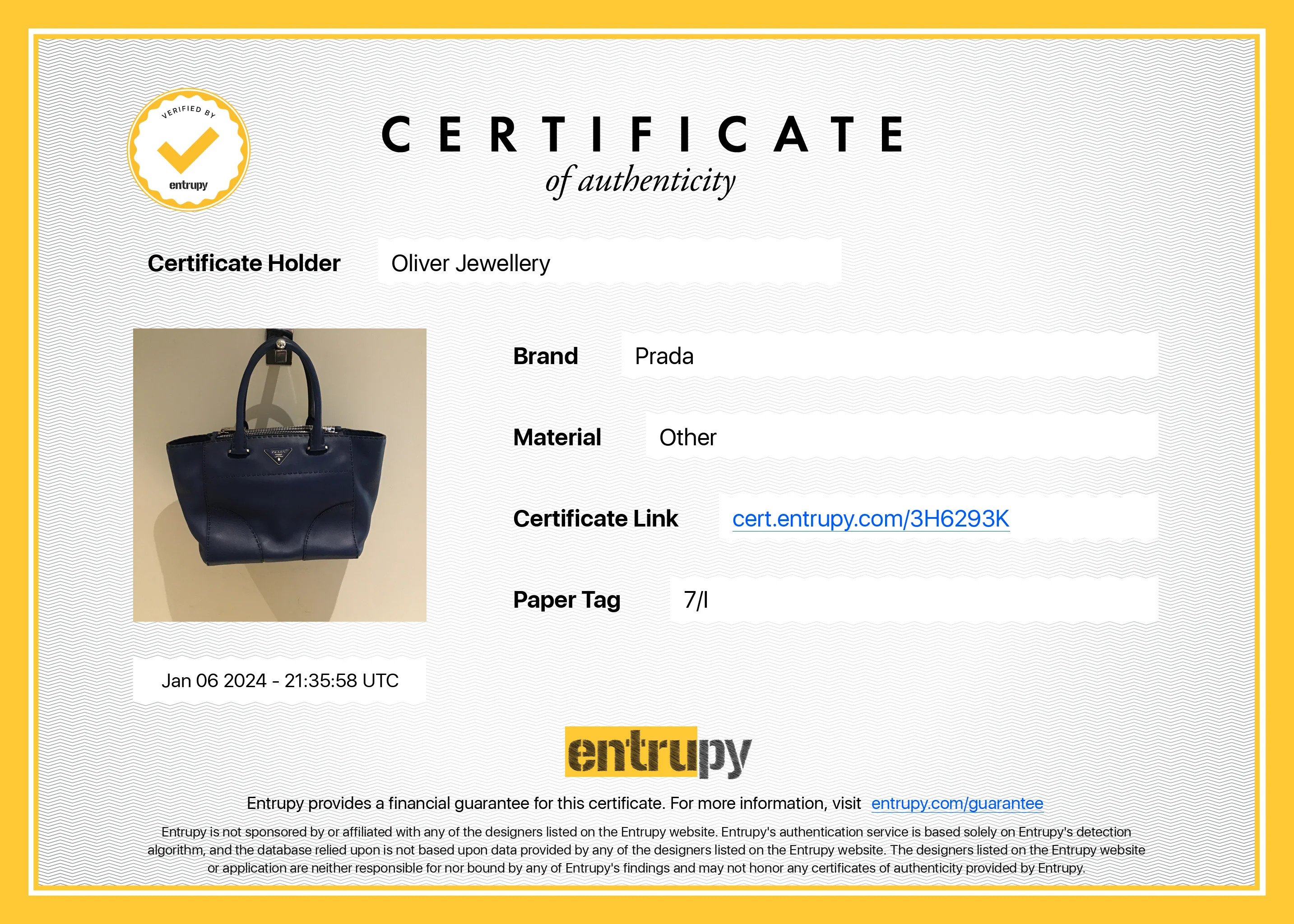 Prada Blue City Calf Small Twin Pocket Tote w/ Strap - Image 17