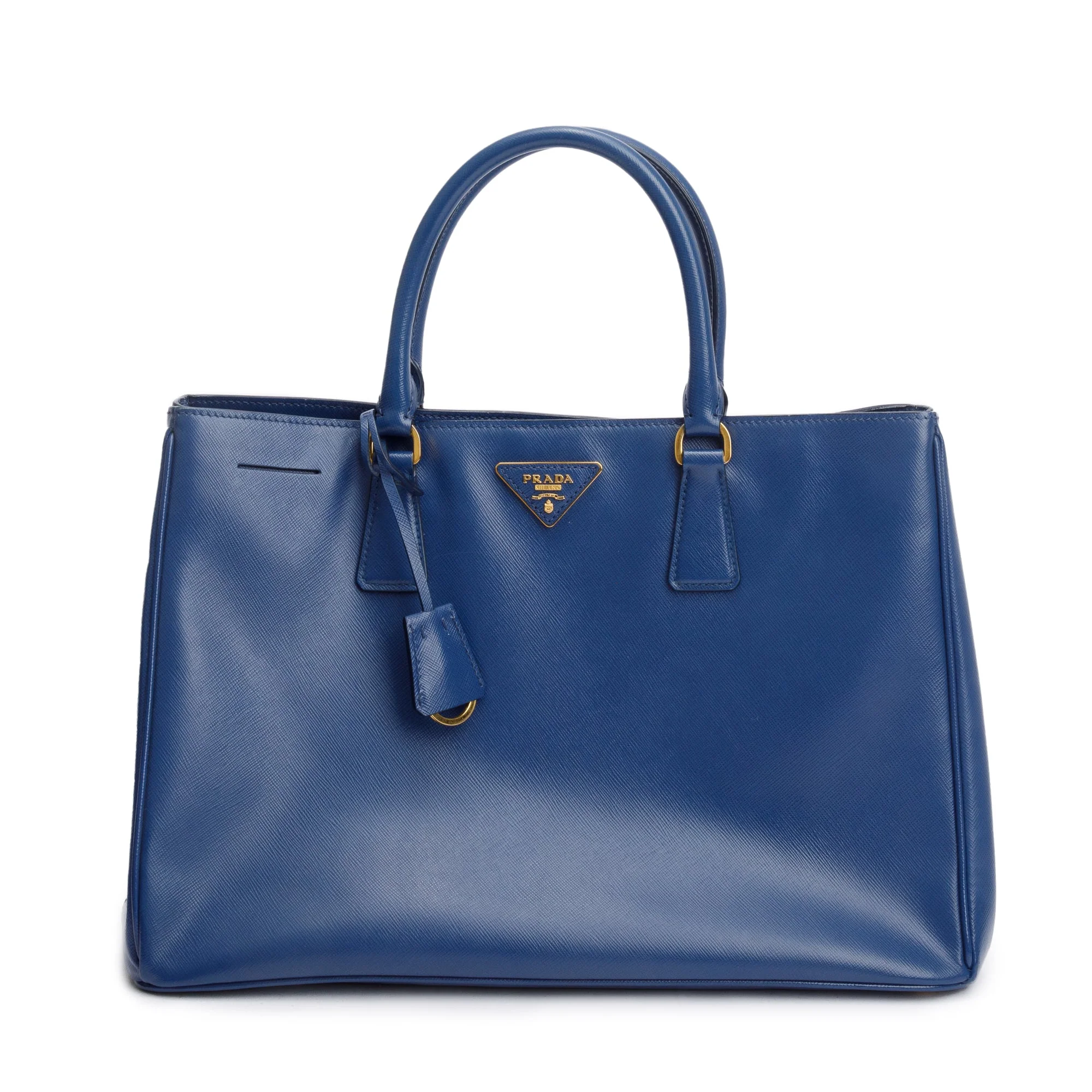 Prada Blue Saffiano Lux Large Galleria Tote