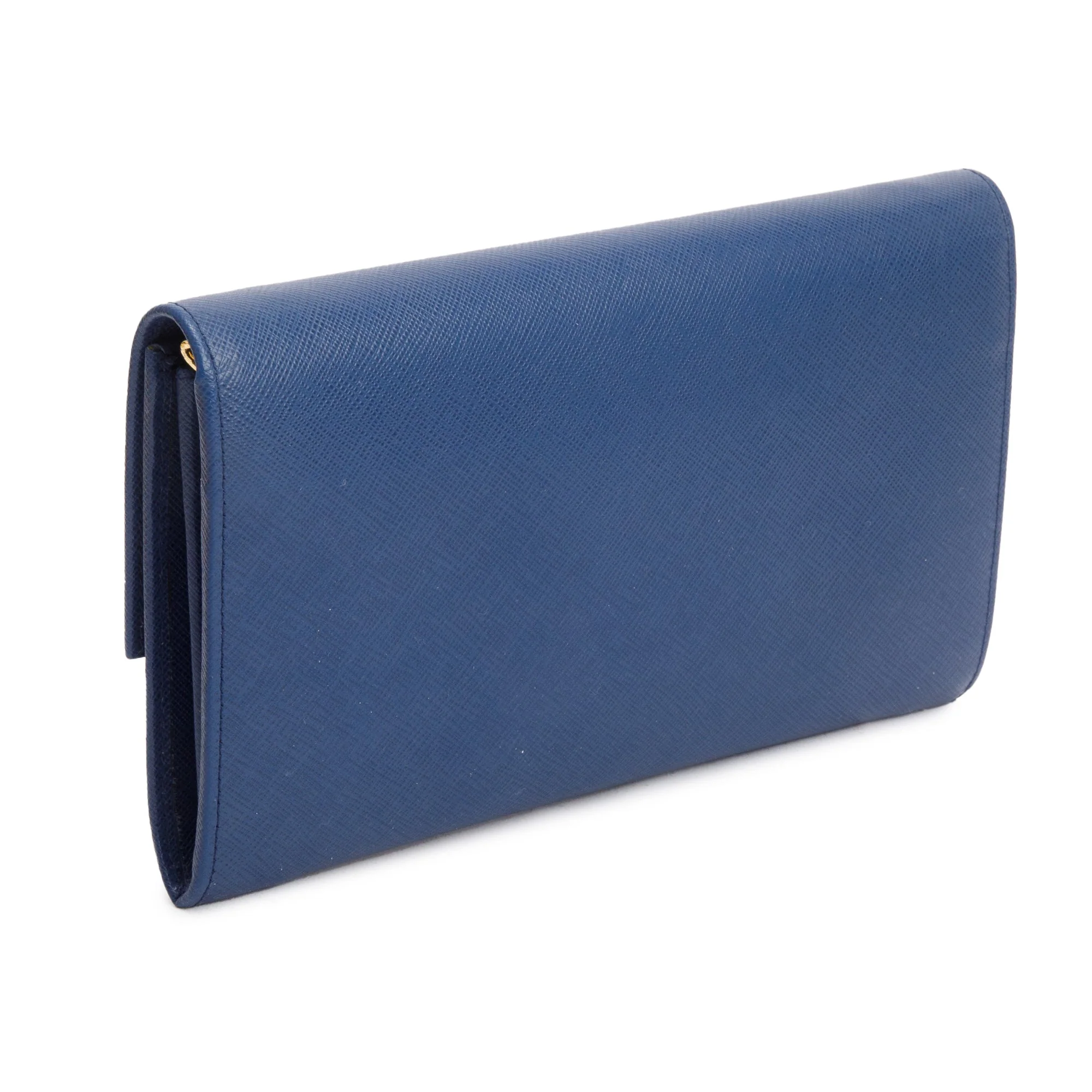 Prada Blue Saffiano Lux Leather Sound Crossbody Bag - Image 6