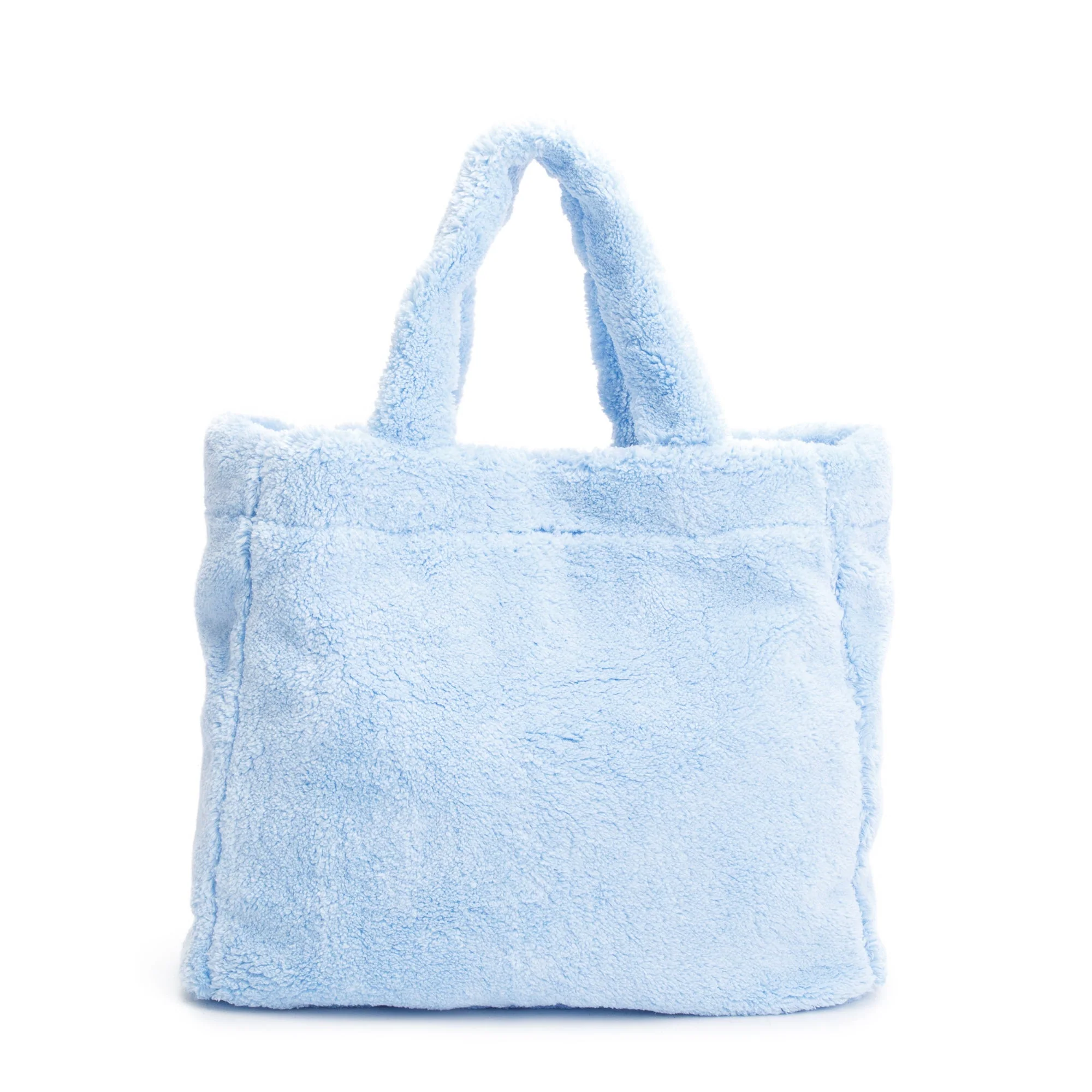 Prada Blue Terry Cloth Logo Tote - Image 3