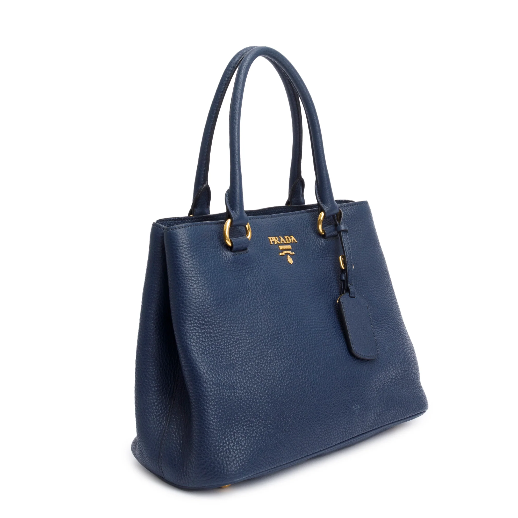 Prada Blue Vitello Daino Medium Galleria Tote - Image 2