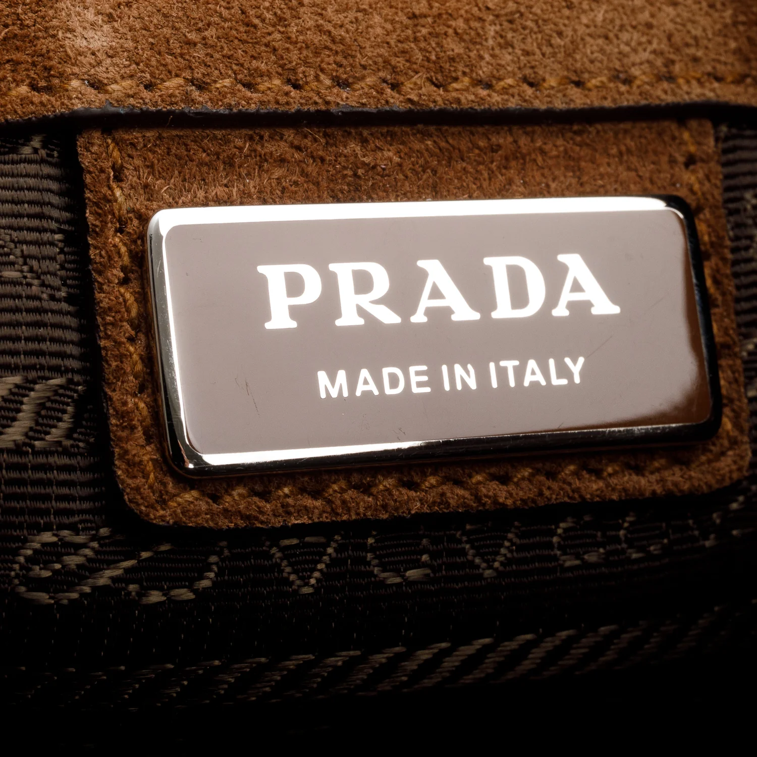 Prada Brown Suede Messenger Bag - Image 9