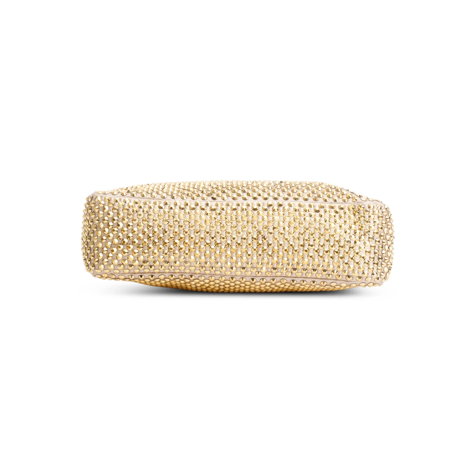 Prada Gold Satin Crystal Mini Re-Edition 2000 Bag - Image 6