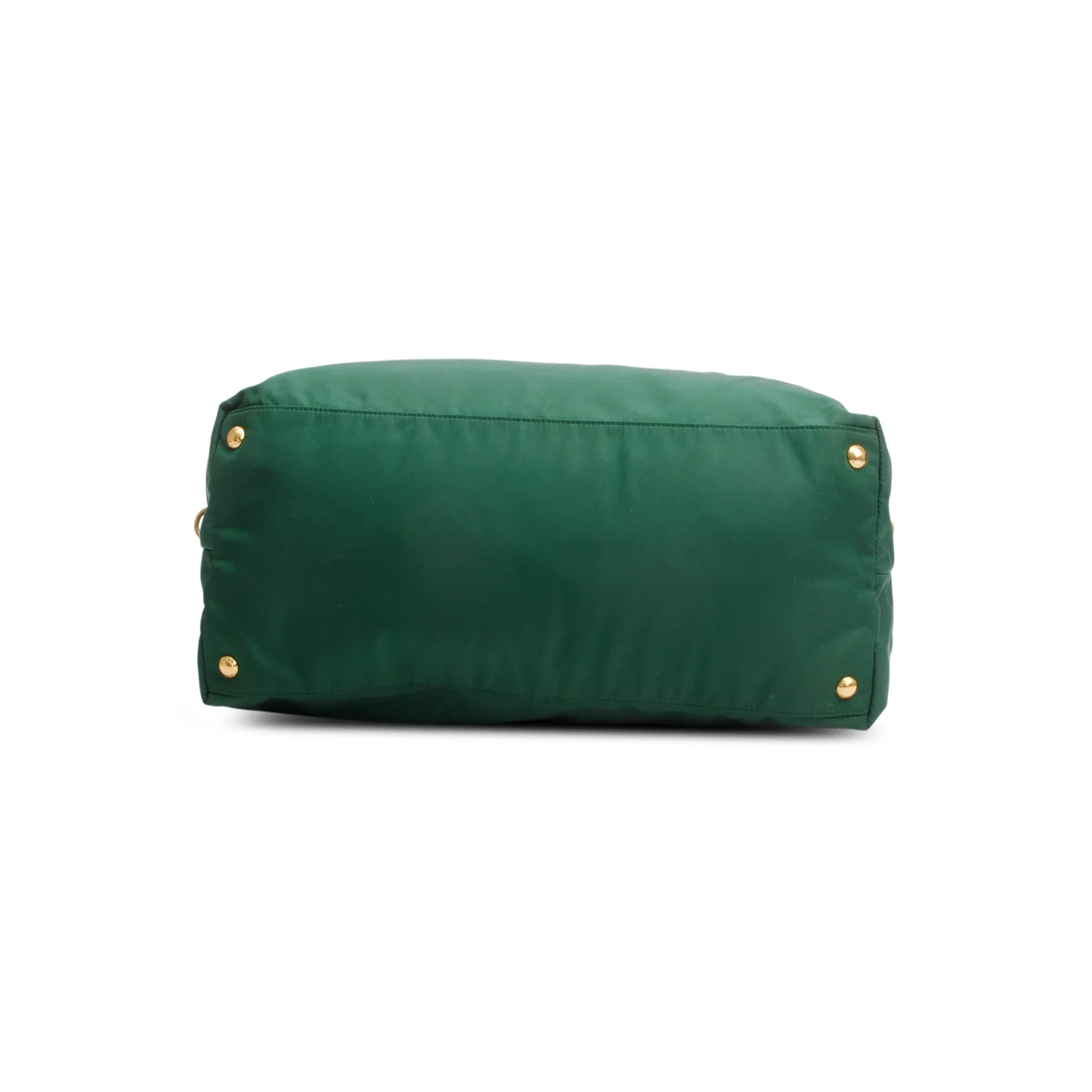Prada Green Saffiano-Trimmed Tessuto Nylon Tote w/ Strap - Image 7