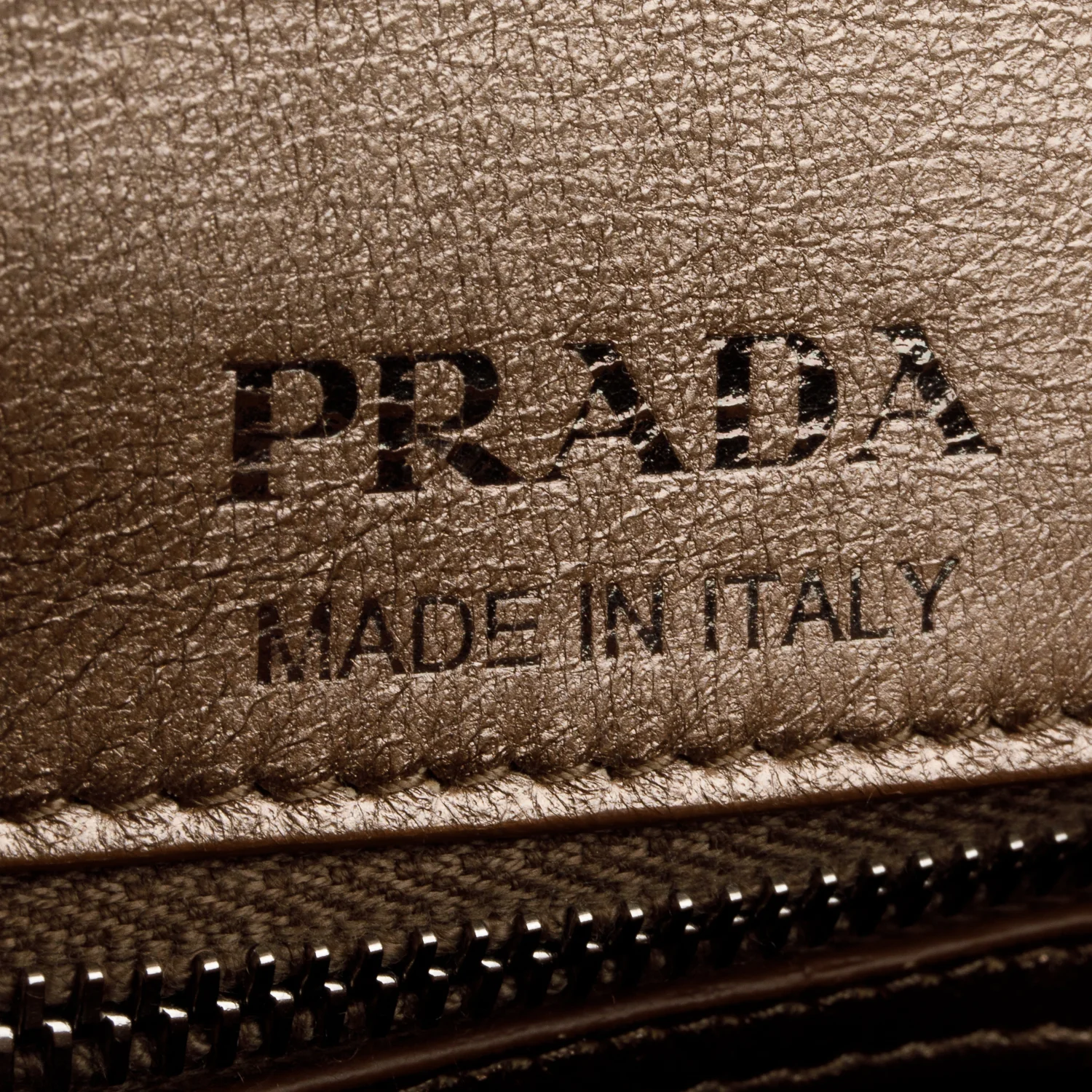 Prada Metallic Gold Python Diagramme Shoulder Bag - Image 9