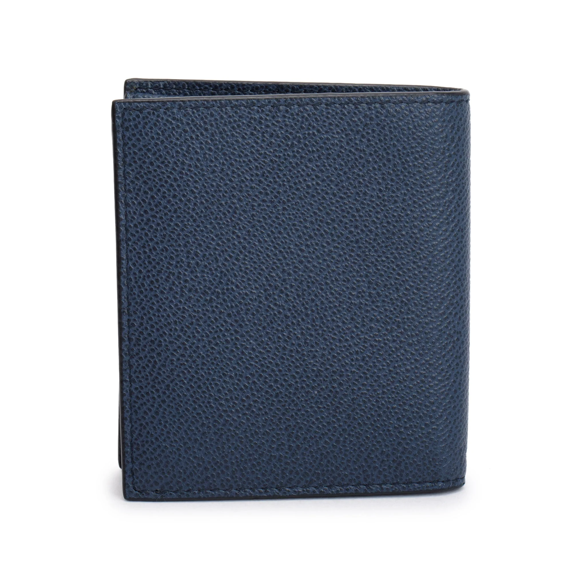 Prada Navy Leather Bi-Fold Wallet w/ Box - Image 4