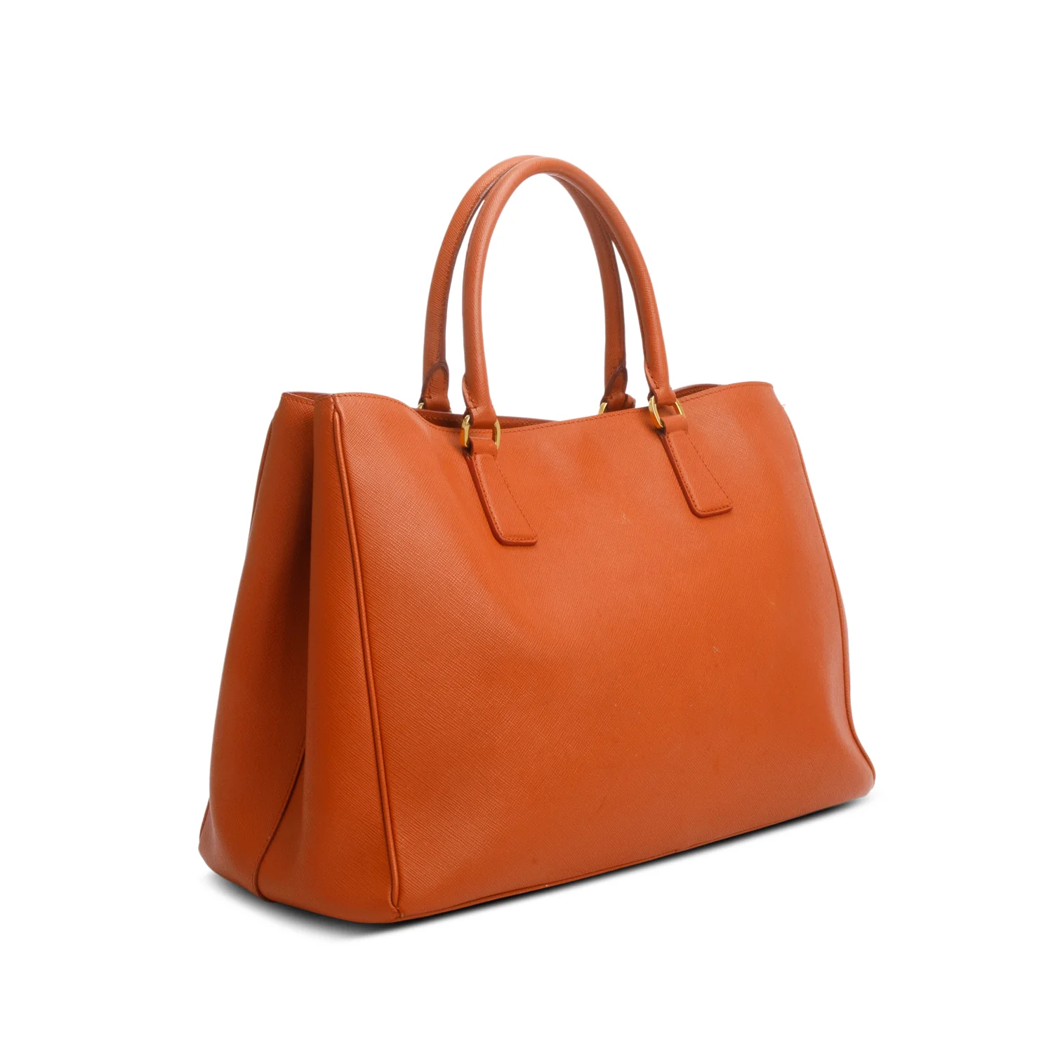 Prada Orange Saffiano Lux Galleria Large Tote - Image 4