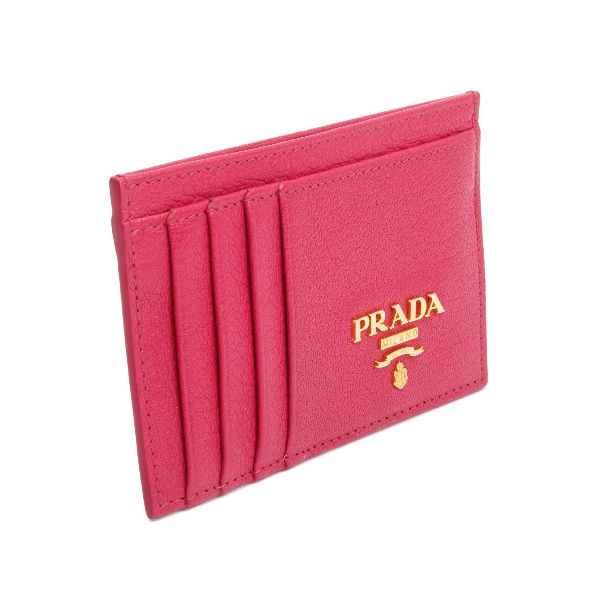 Prada Pink Calfskin Leather Card Holder - Image 2